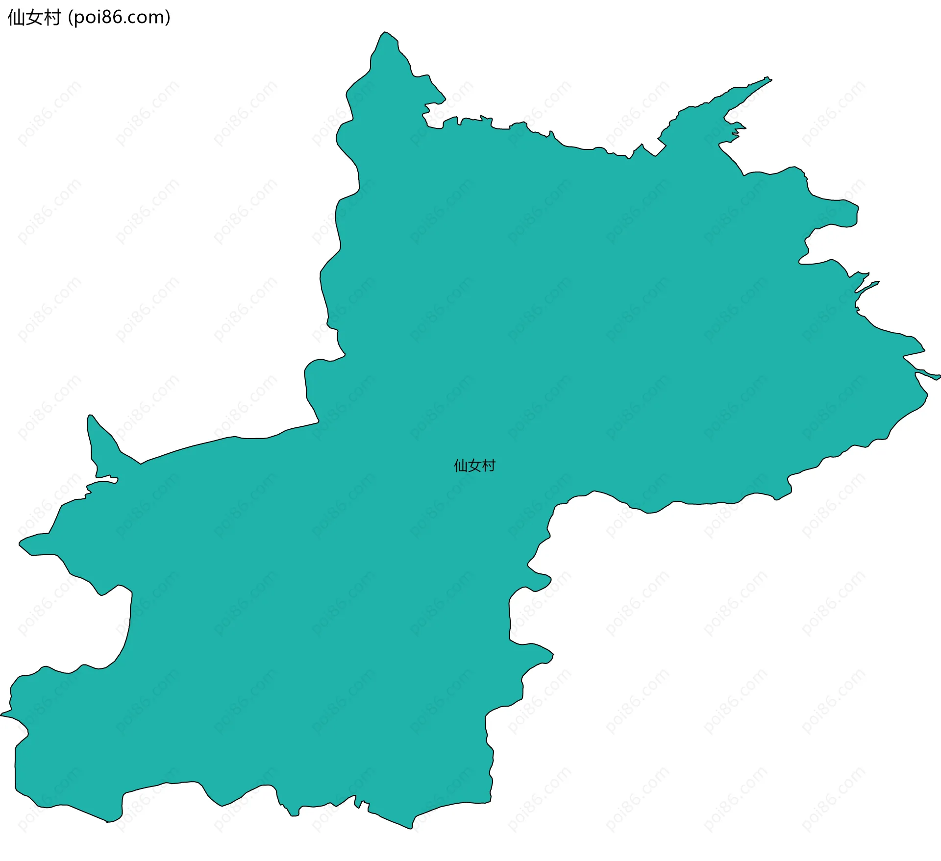 仙女村边界地图