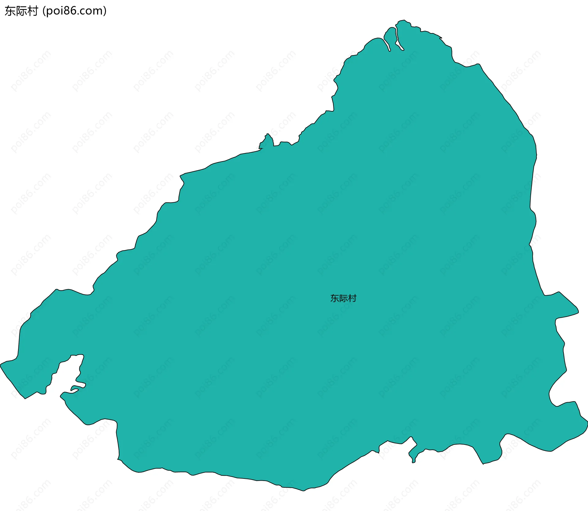 东际村边界地图