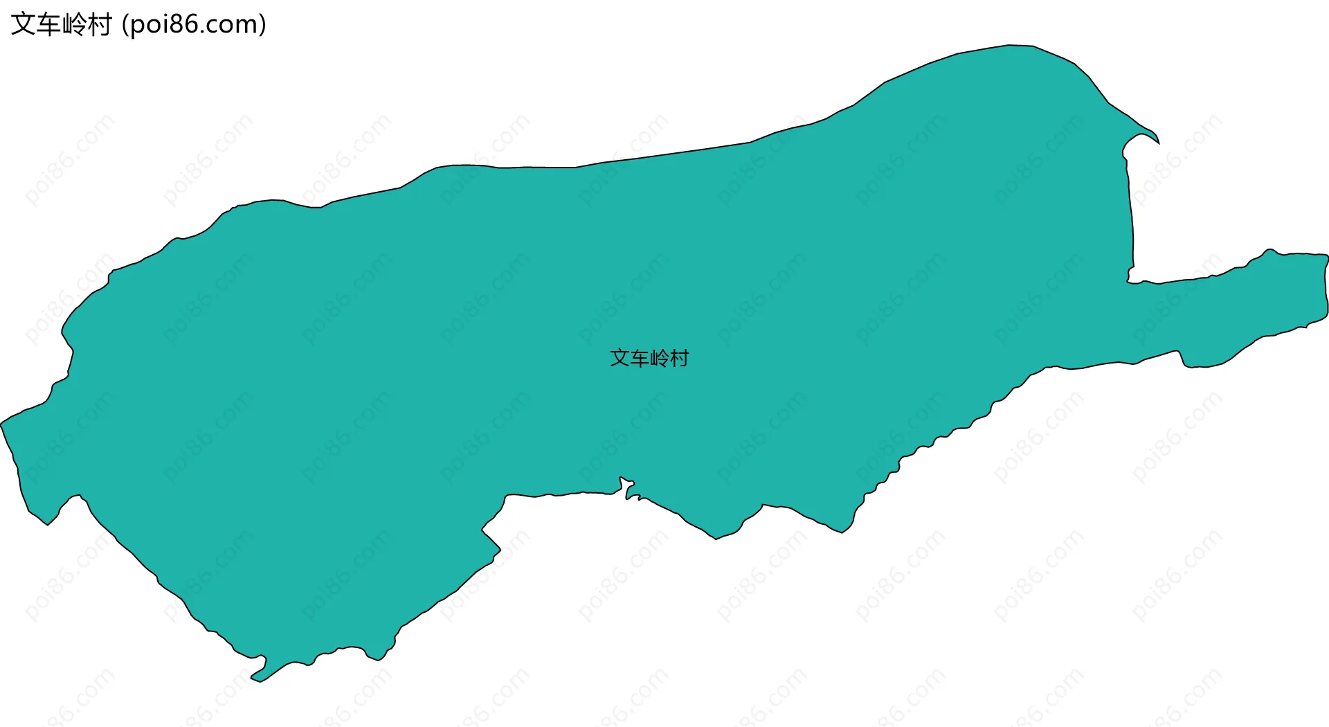 文车岭村边界地图