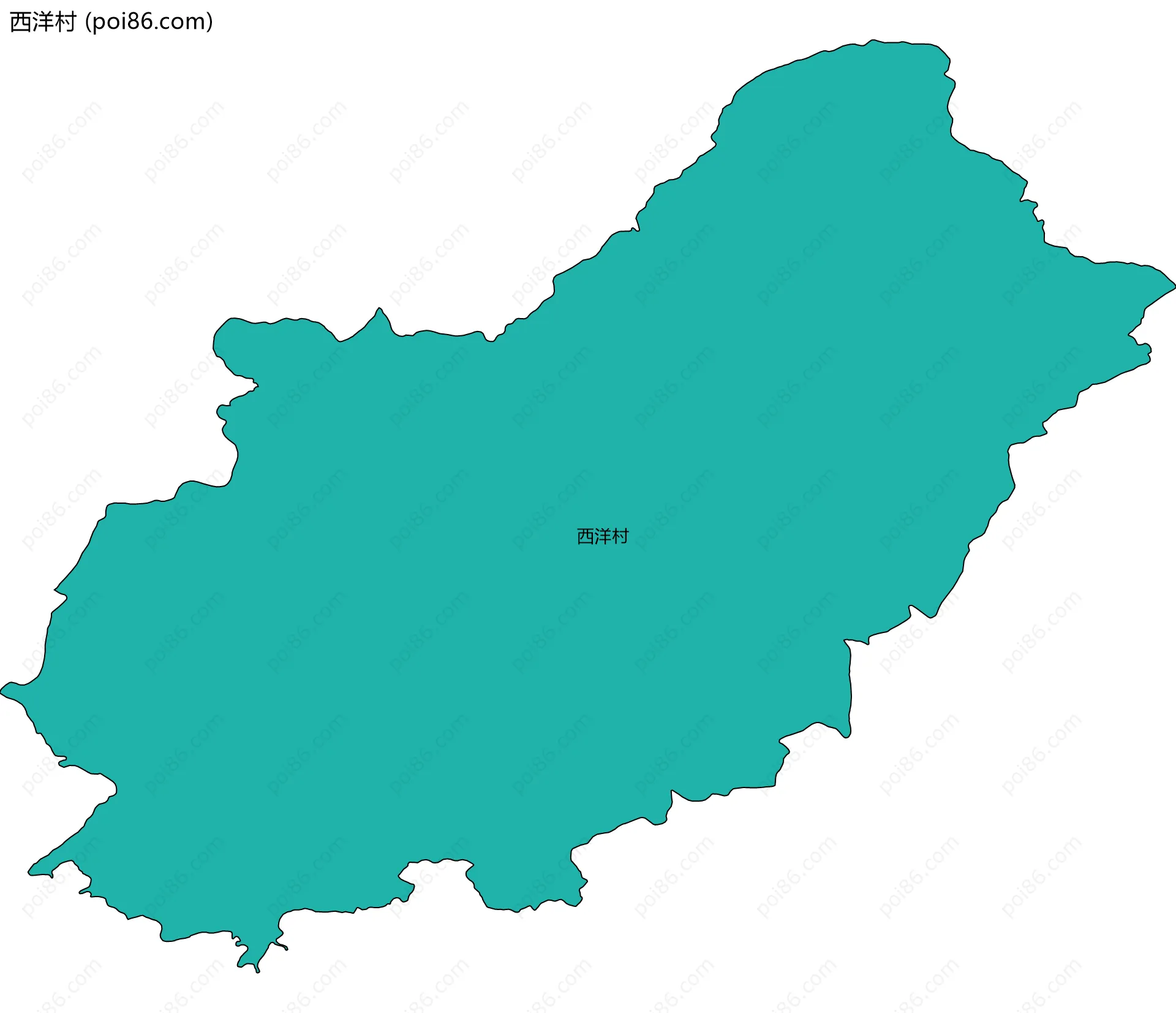 西洋村边界地图