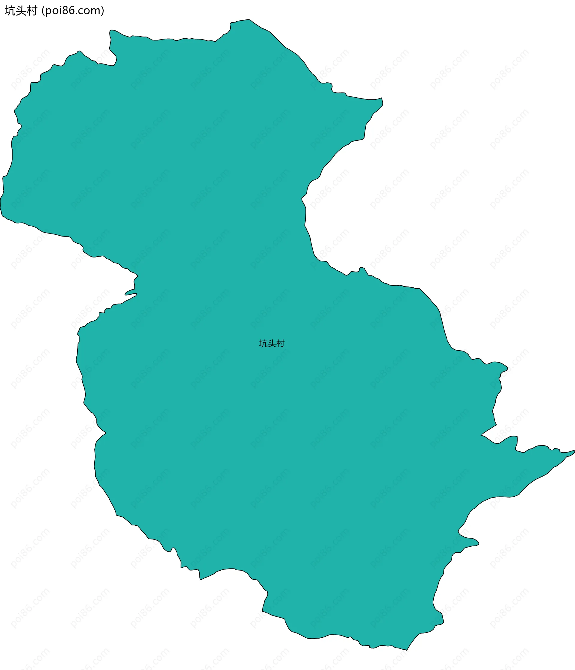 坑头村边界地图