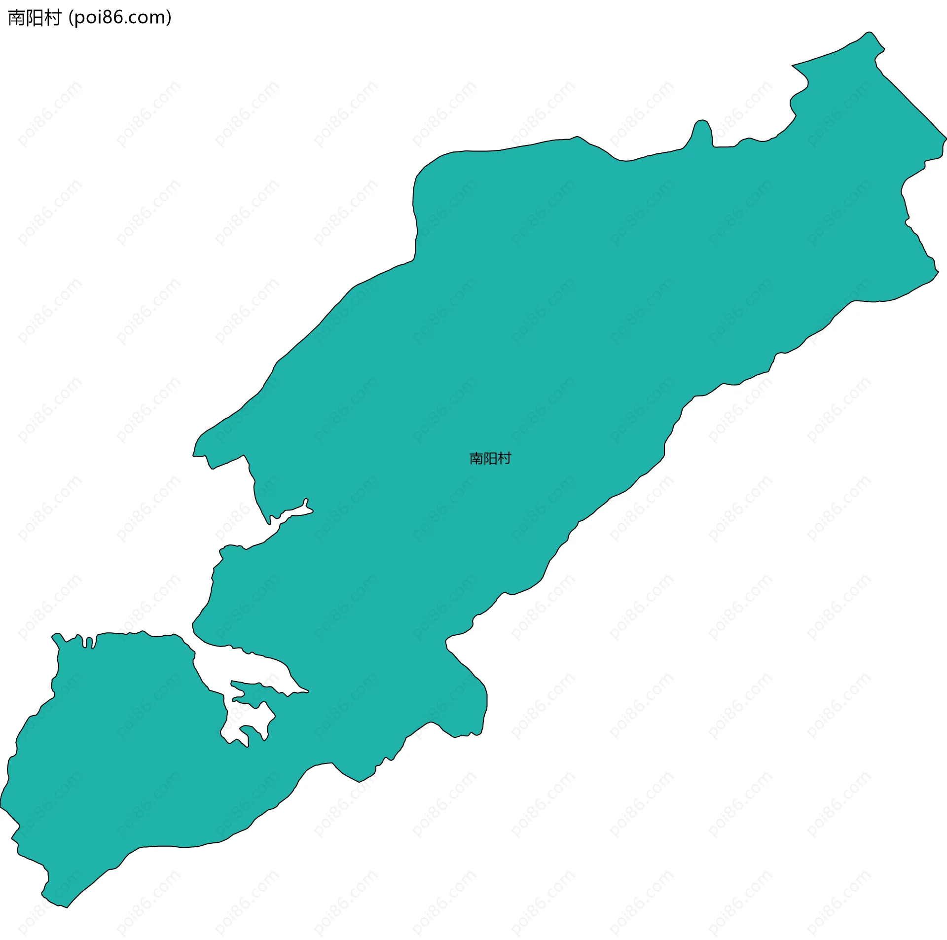 南阳村边界地图