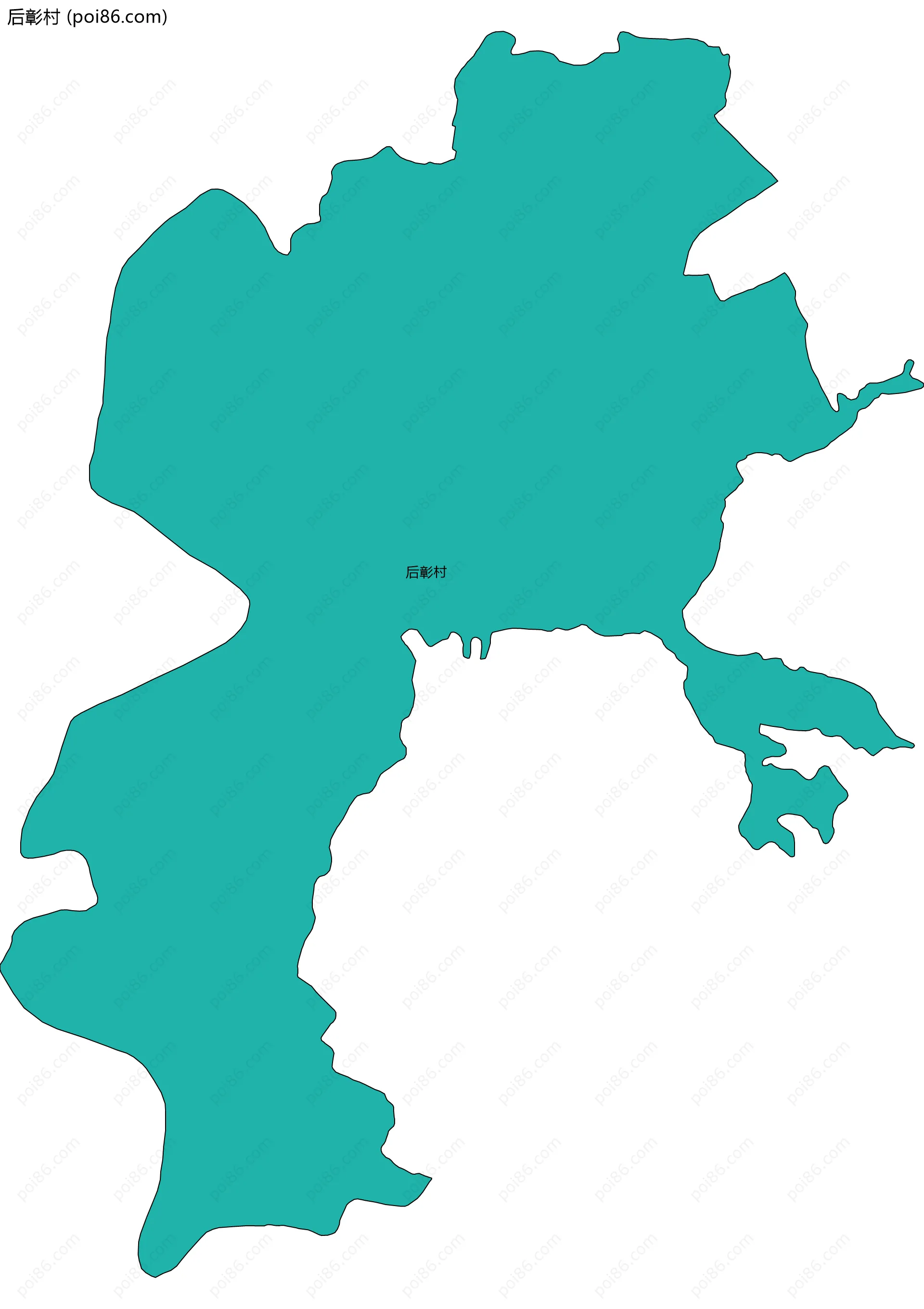 后彰村边界地图