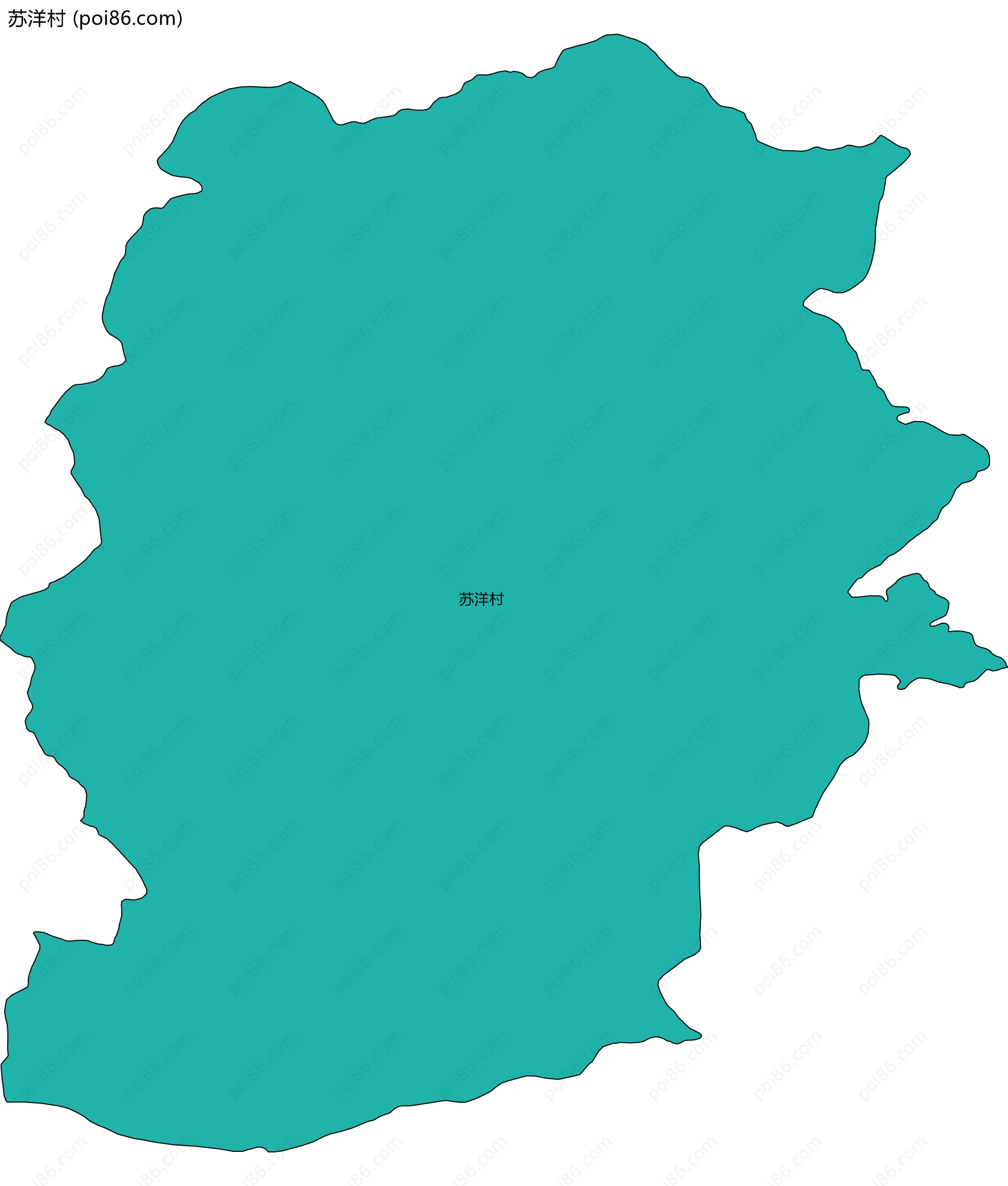 苏洋村边界地图