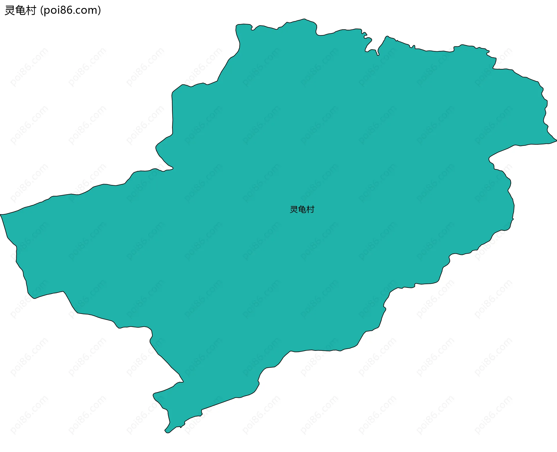 灵龟村边界地图
