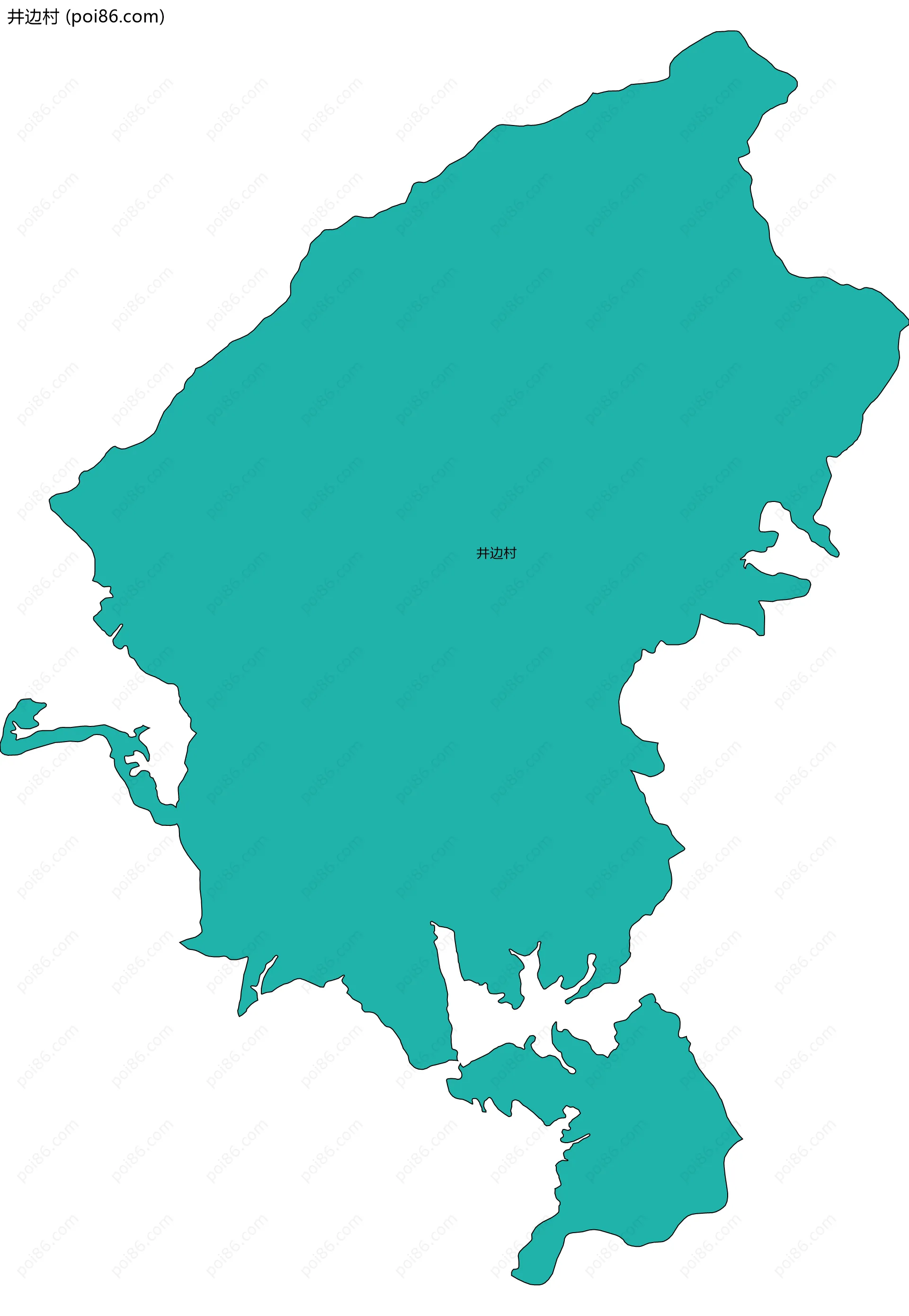 井边村边界地图