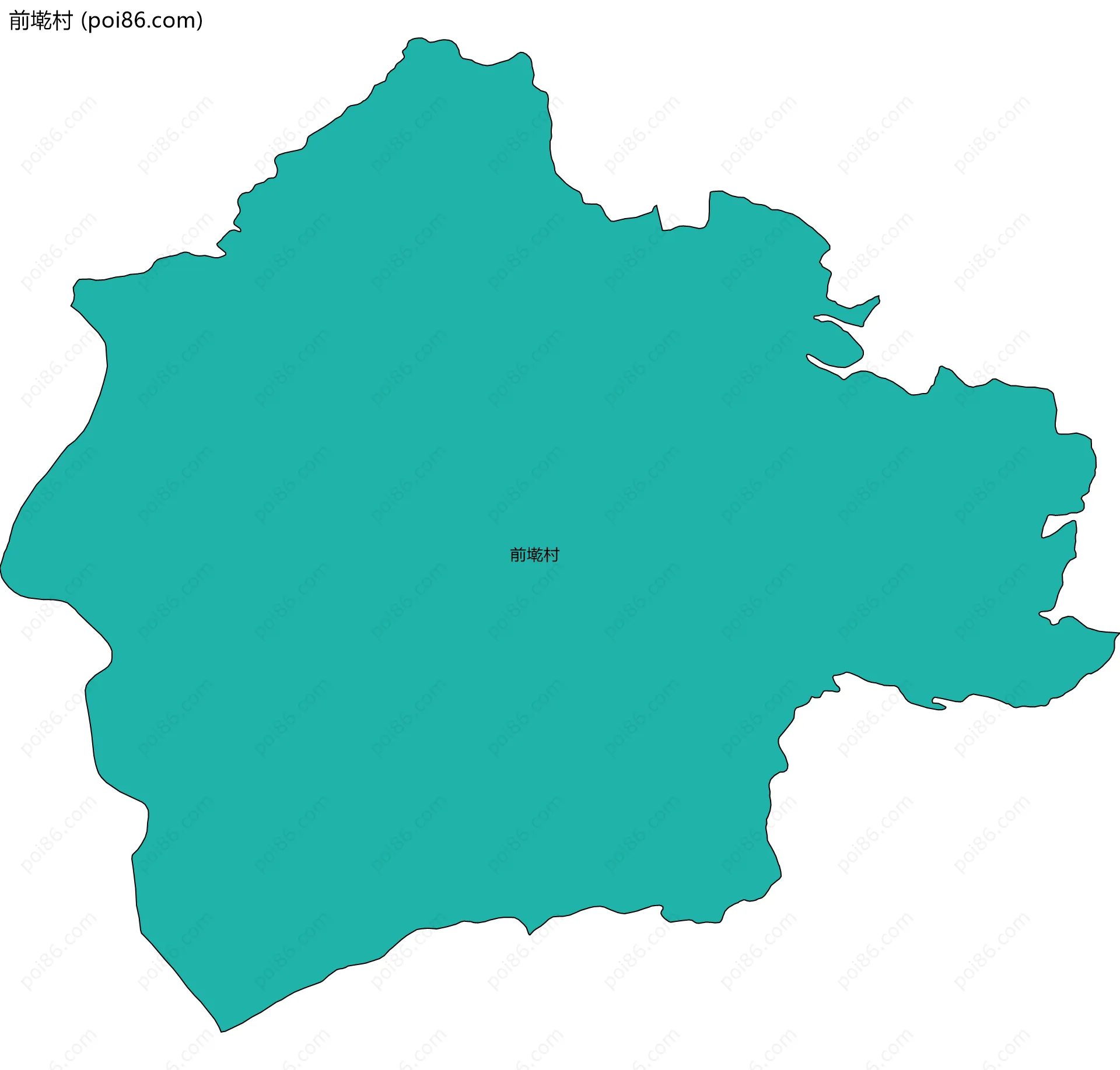 前墘村边界地图