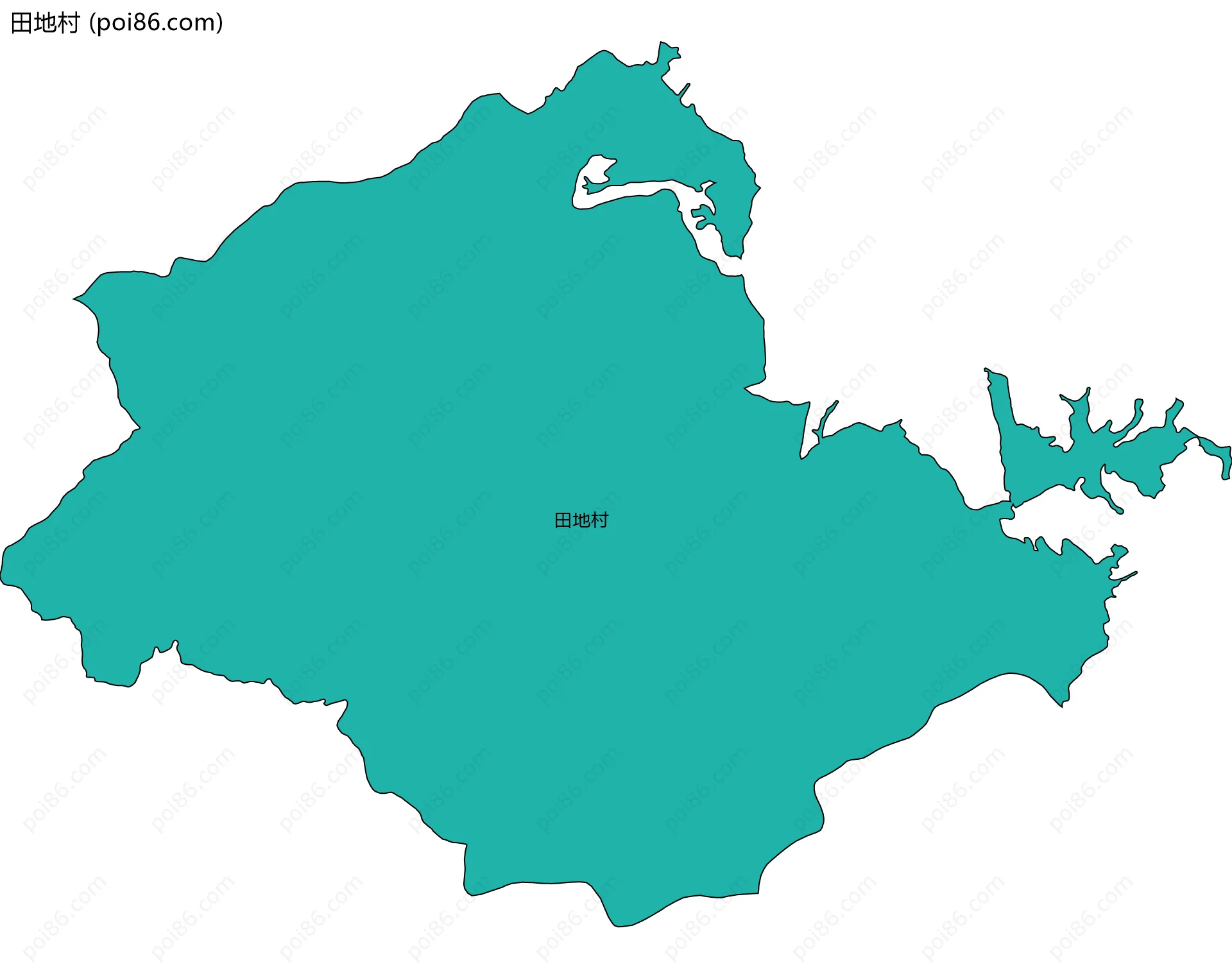 田地村边界地图