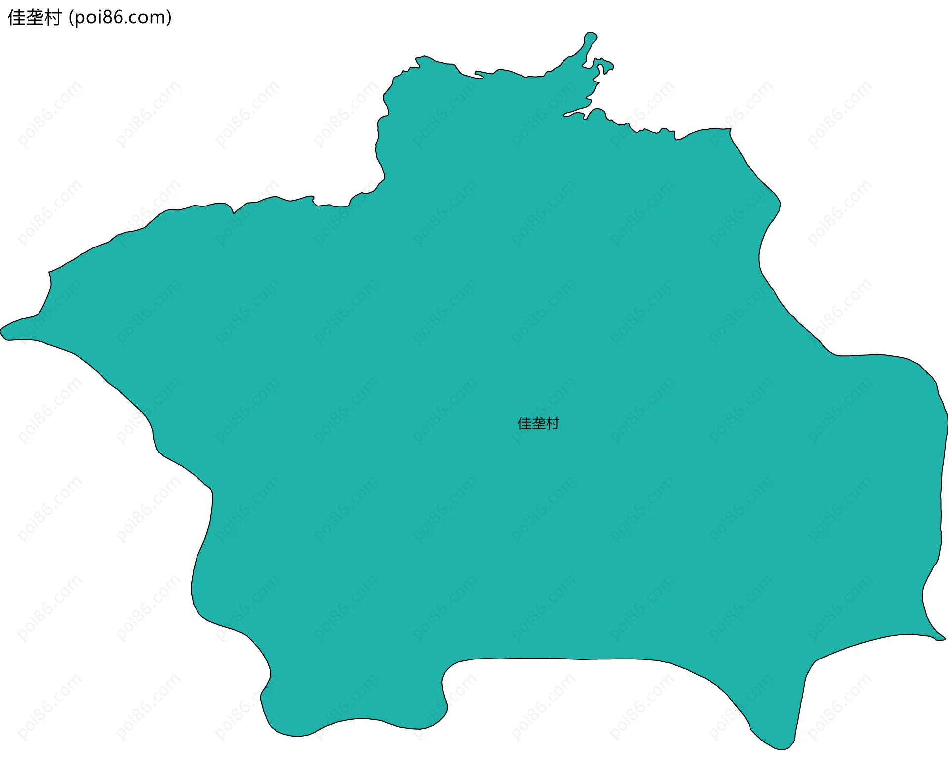 佳垄村边界地图