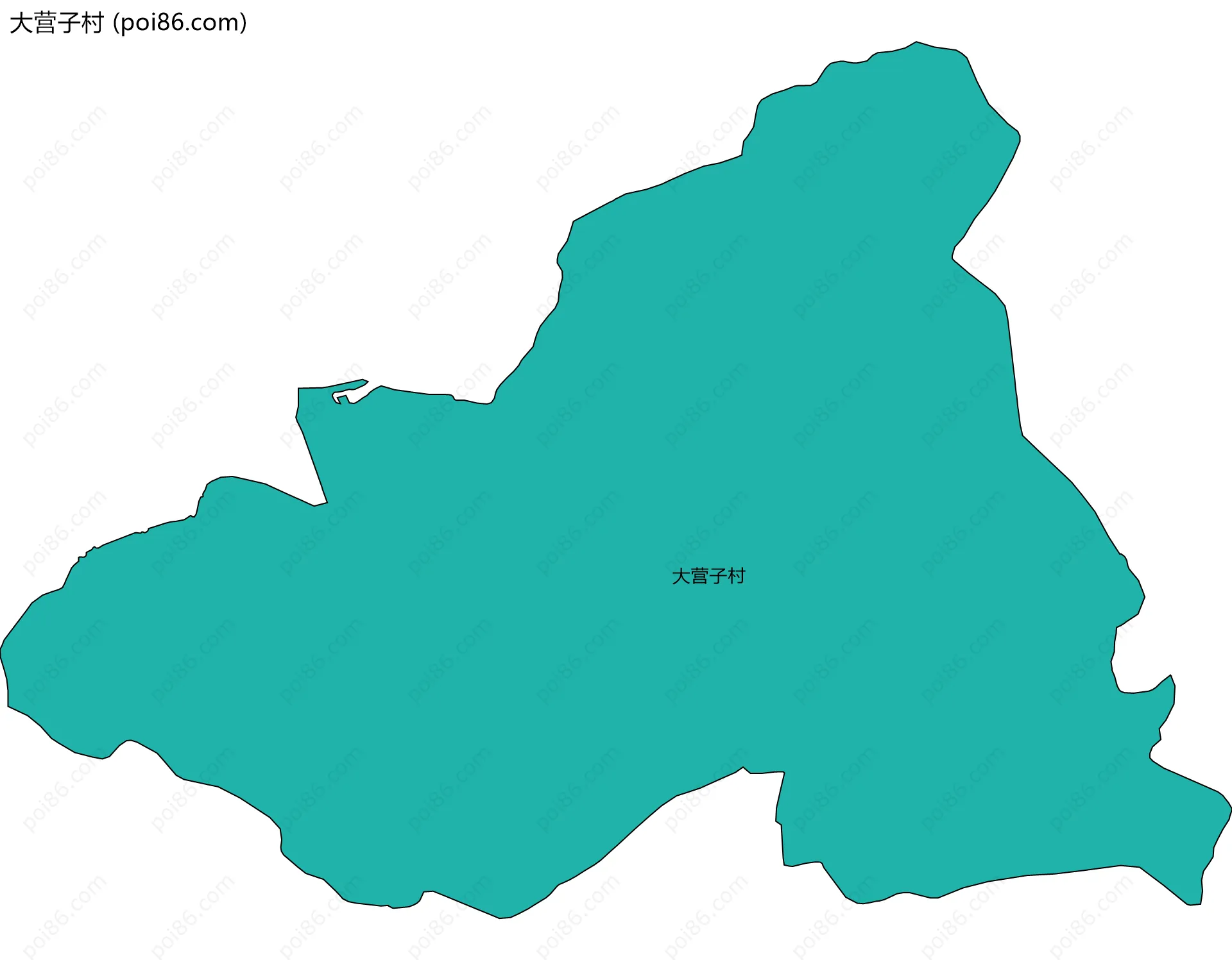 大营子村边界地图