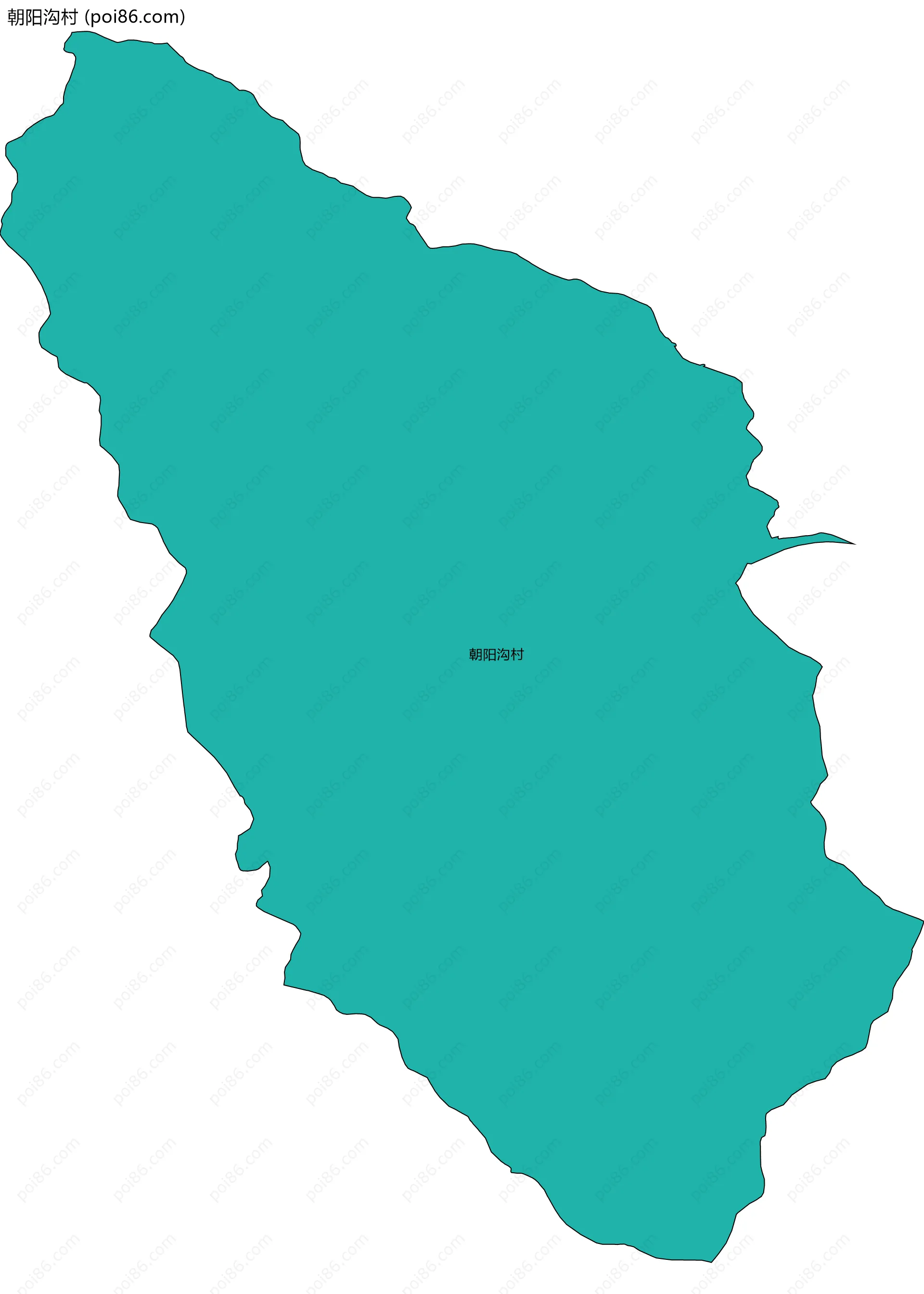 朝阳沟村边界地图
