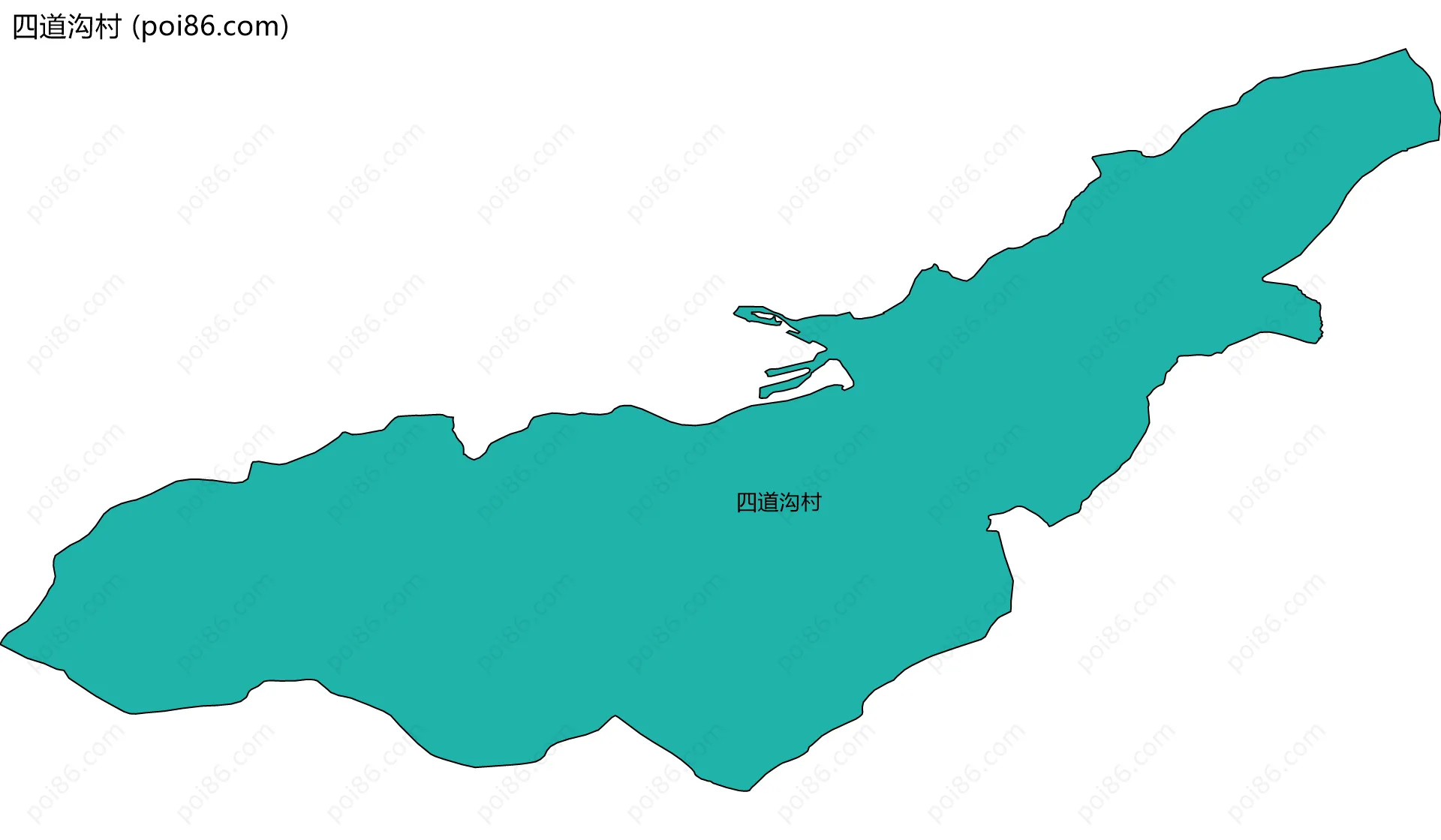 四道沟村边界地图