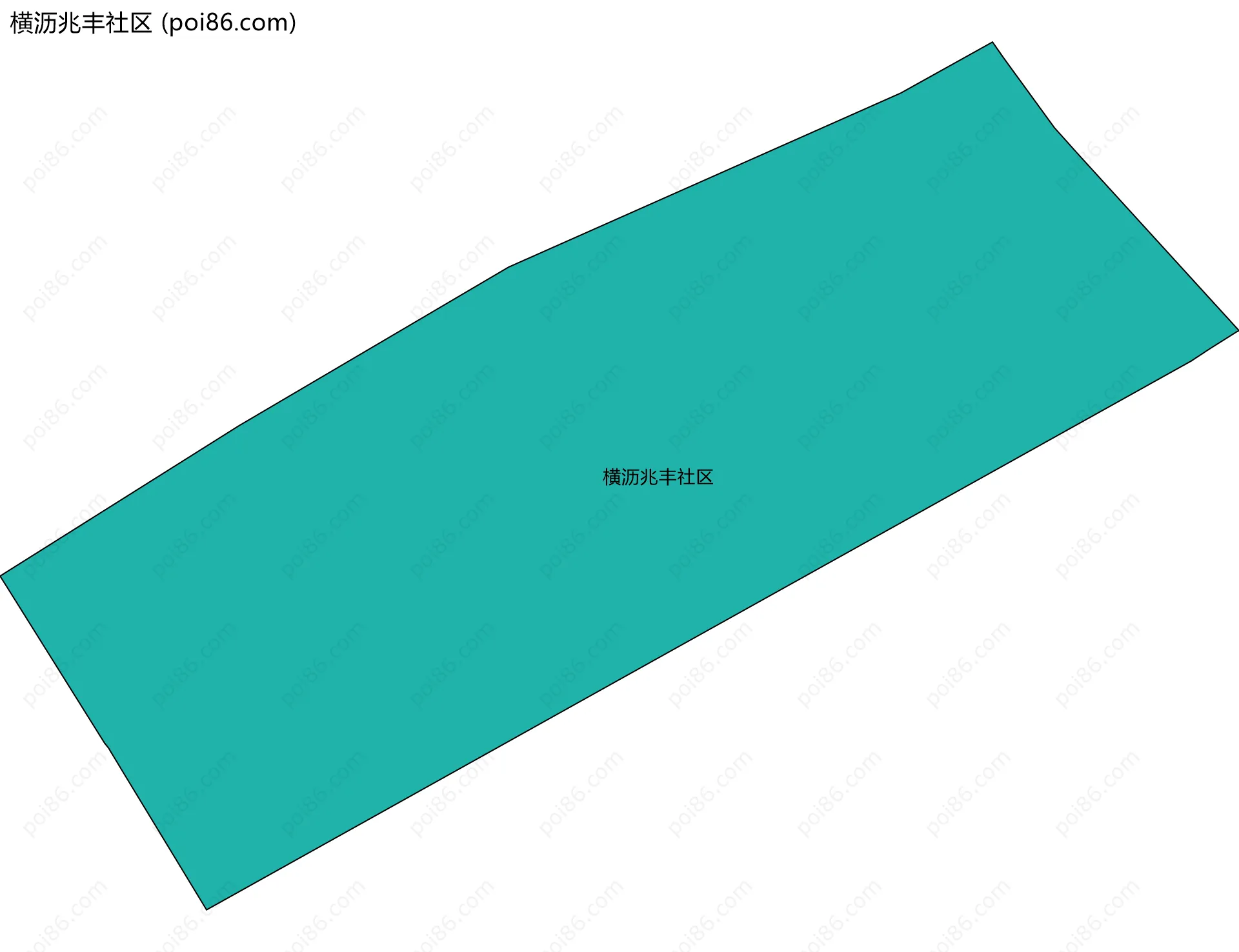 横沥兆丰社区边界地图