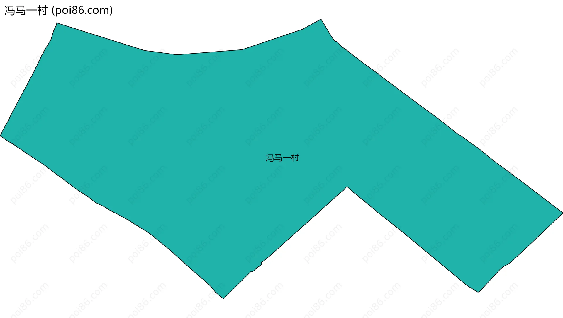 冯马一村边界地图