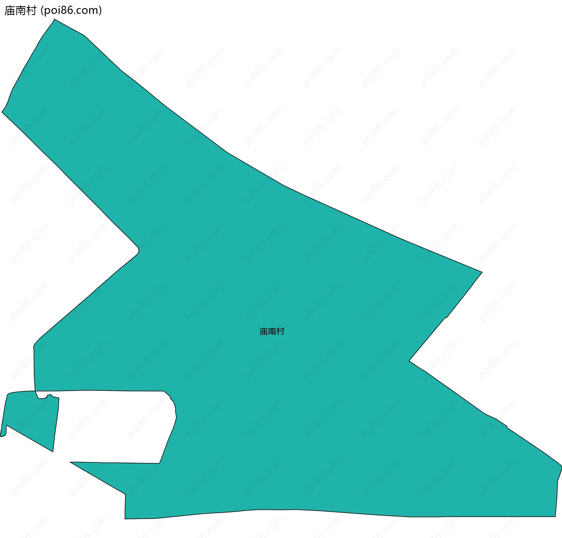 庙南村边界地图
