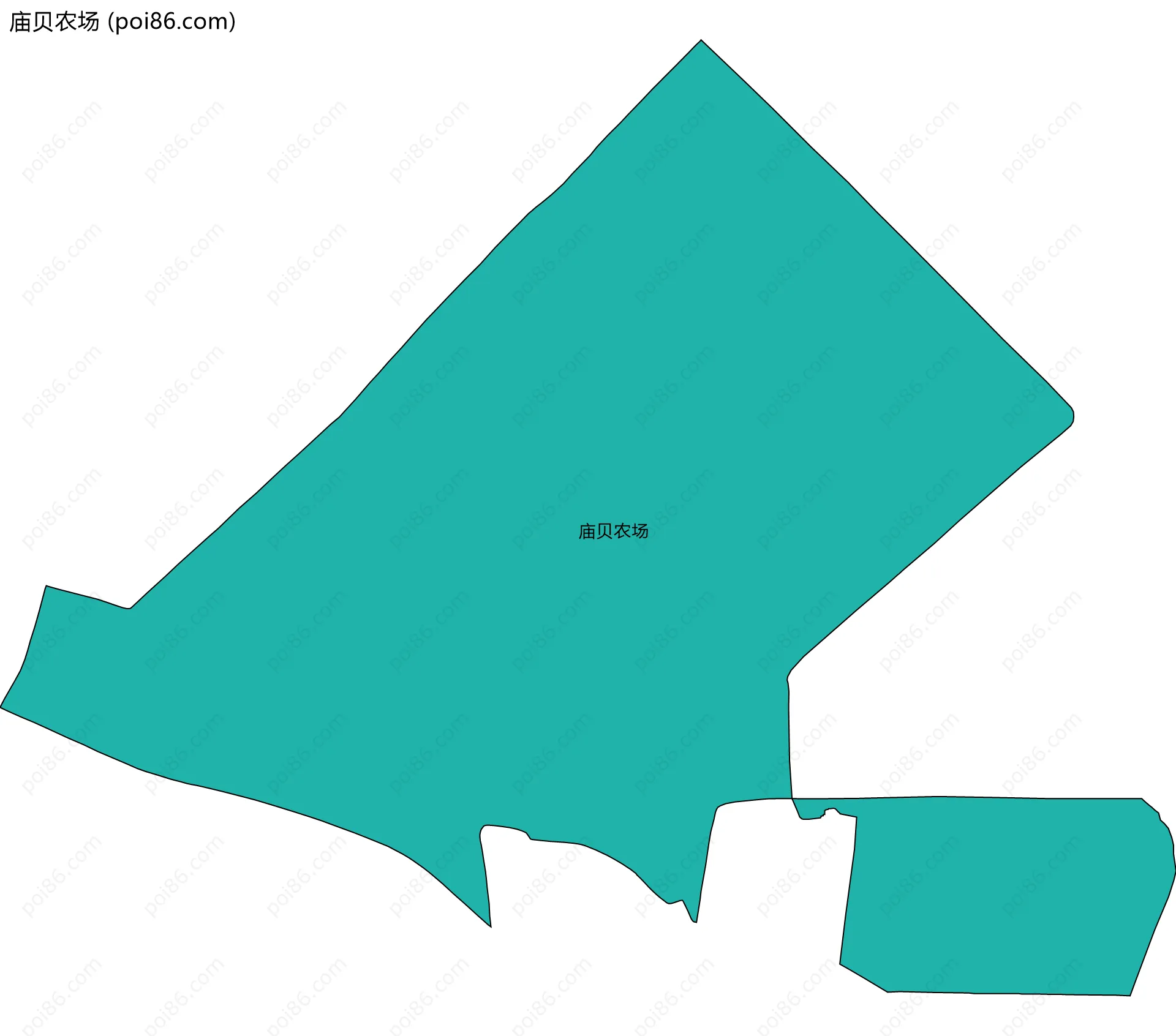 庙贝农场边界地图