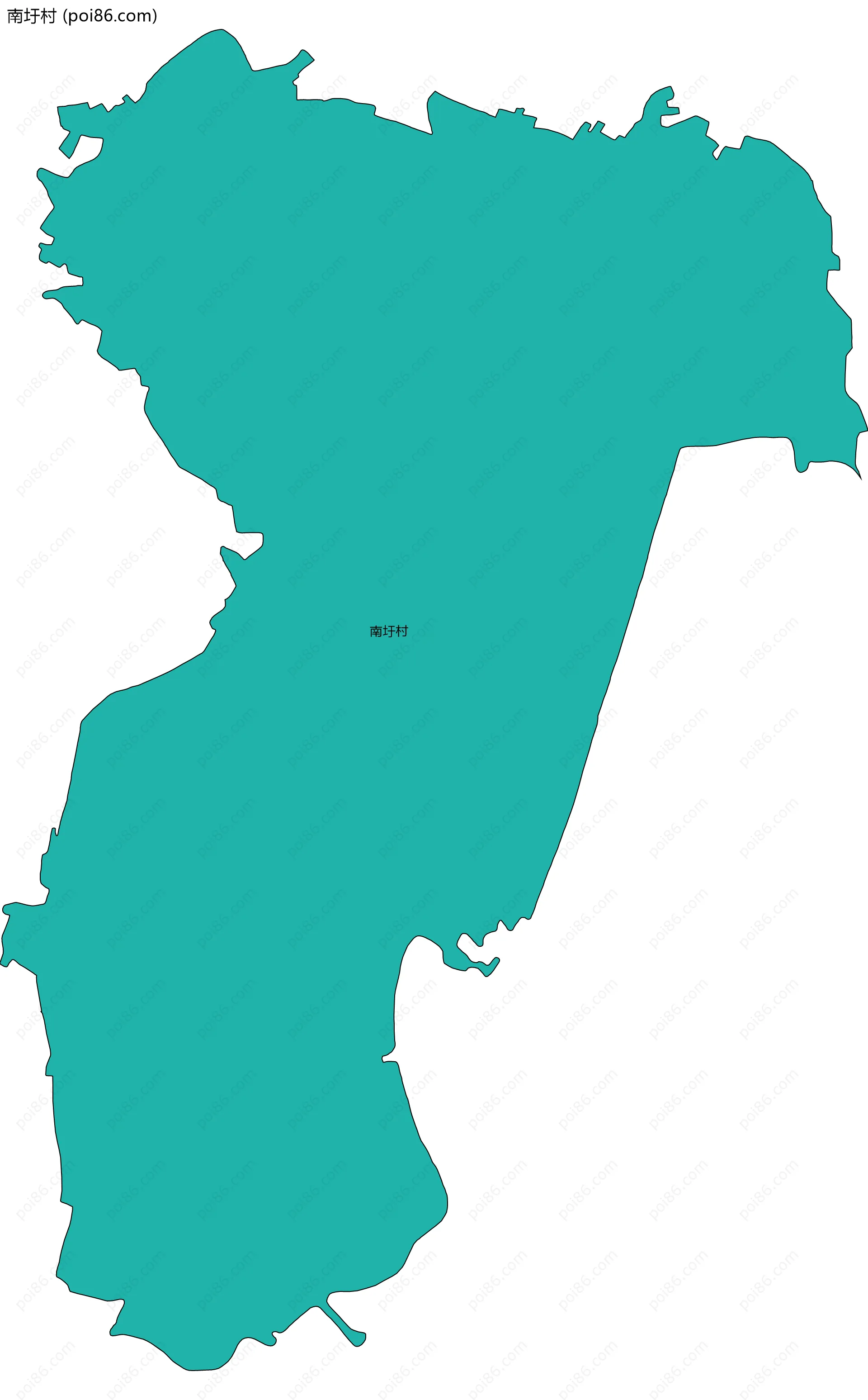 南圩村边界地图