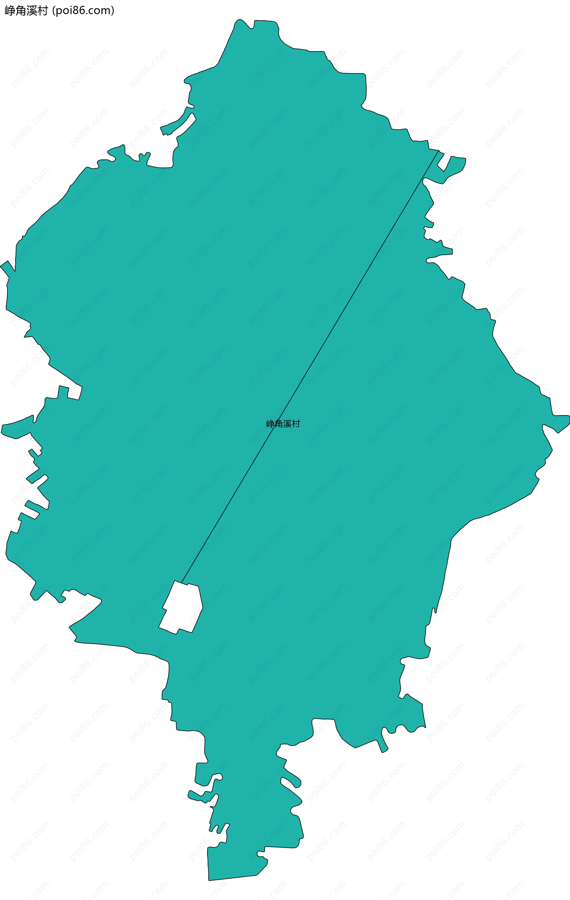 峥角溪村边界地图