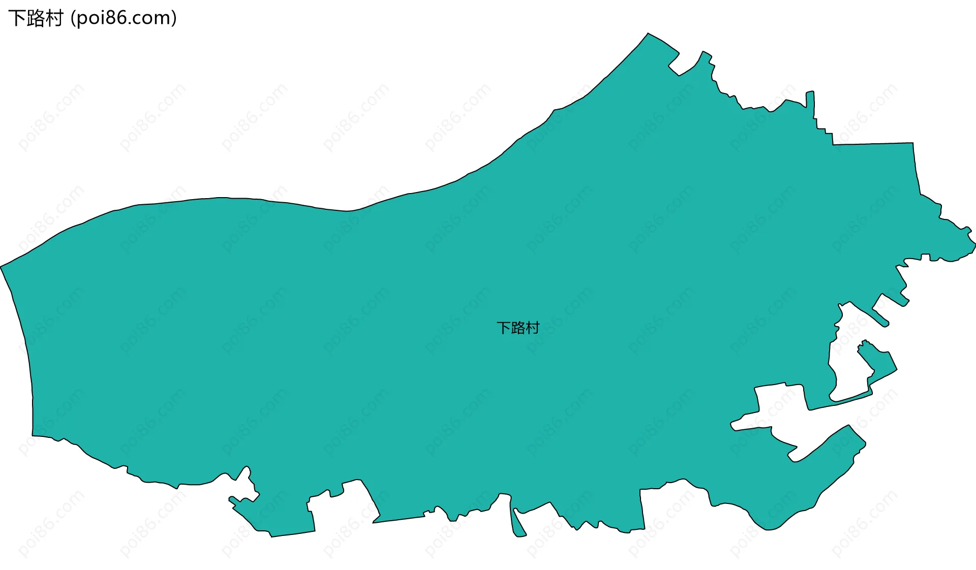 下路村边界地图