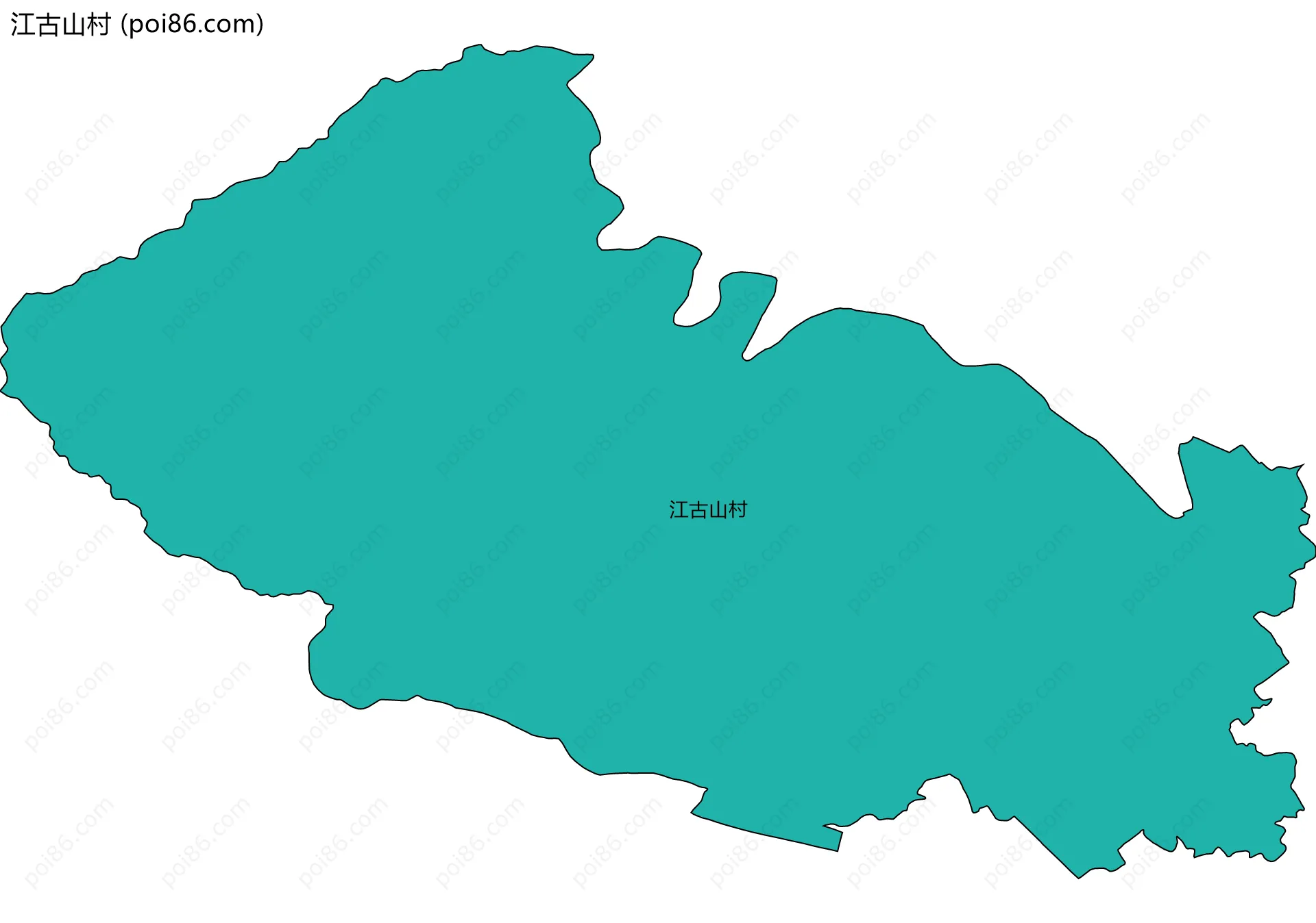 江古山村边界地图