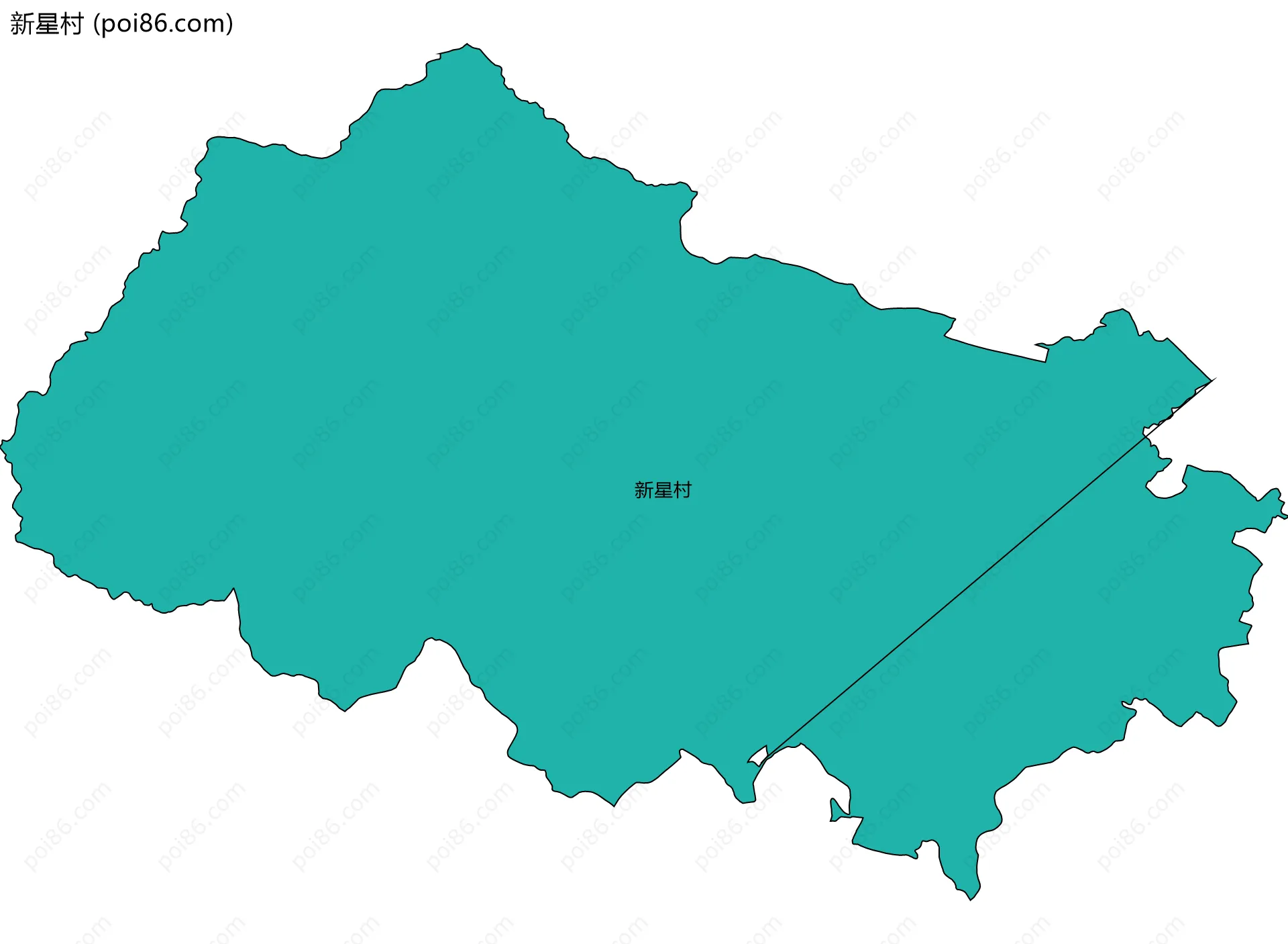 新星村边界地图