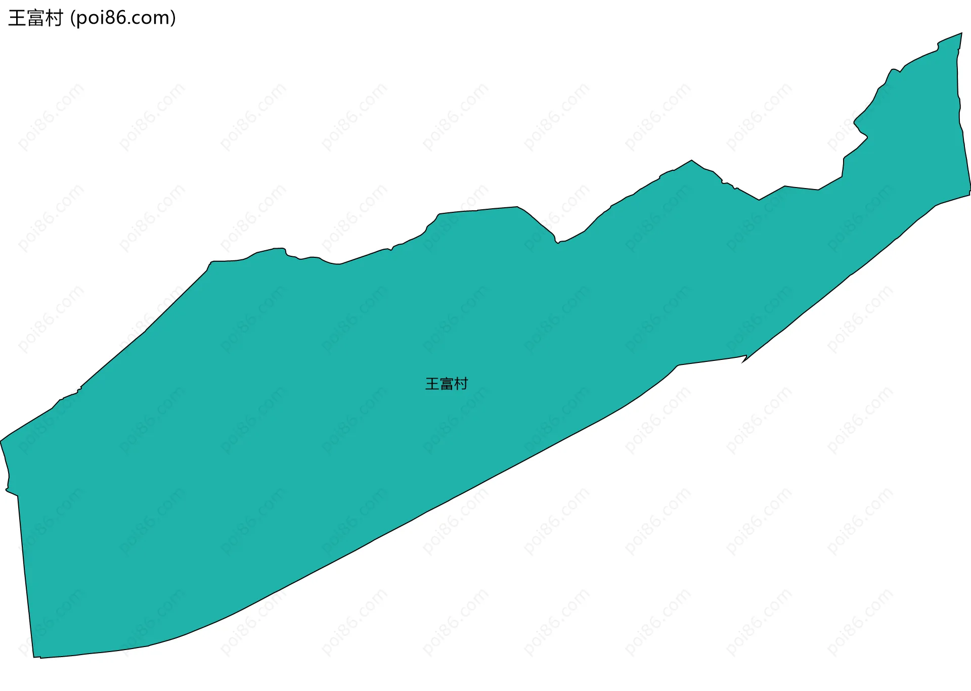 王富村边界地图