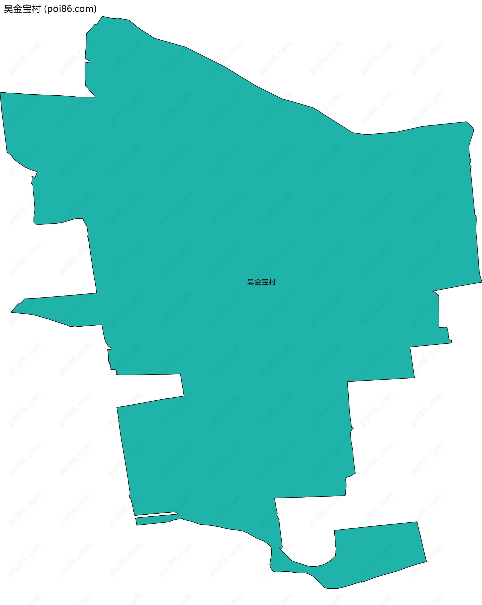 吴金宝村边界地图