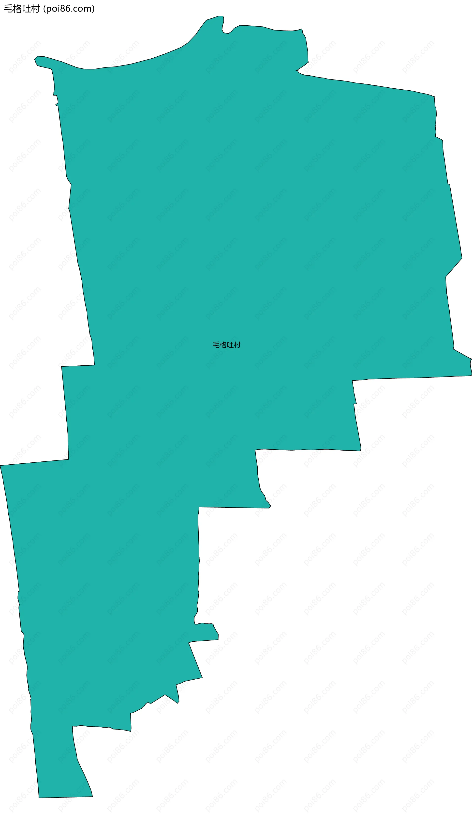 毛格吐村边界地图