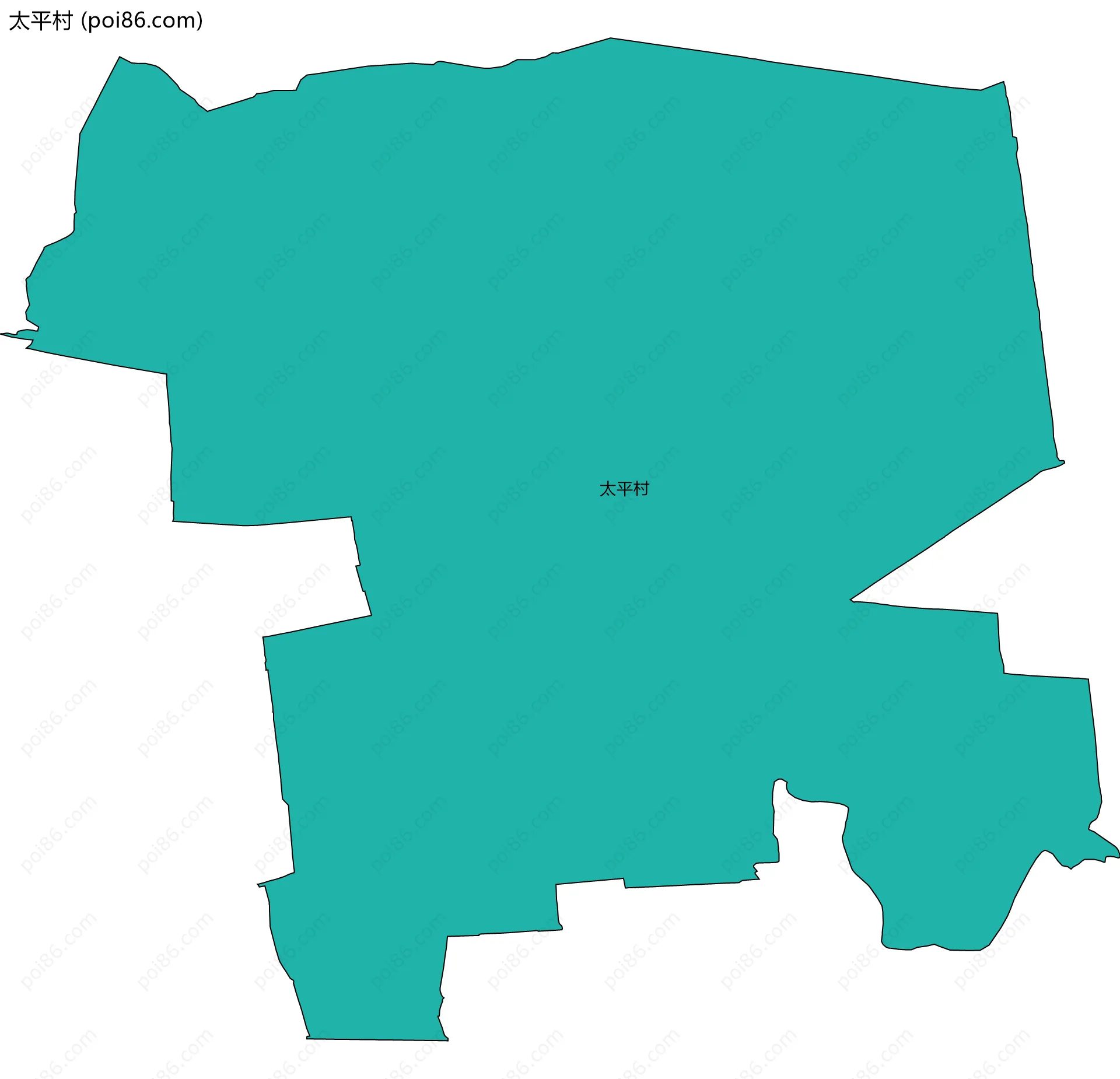 太平村边界地图