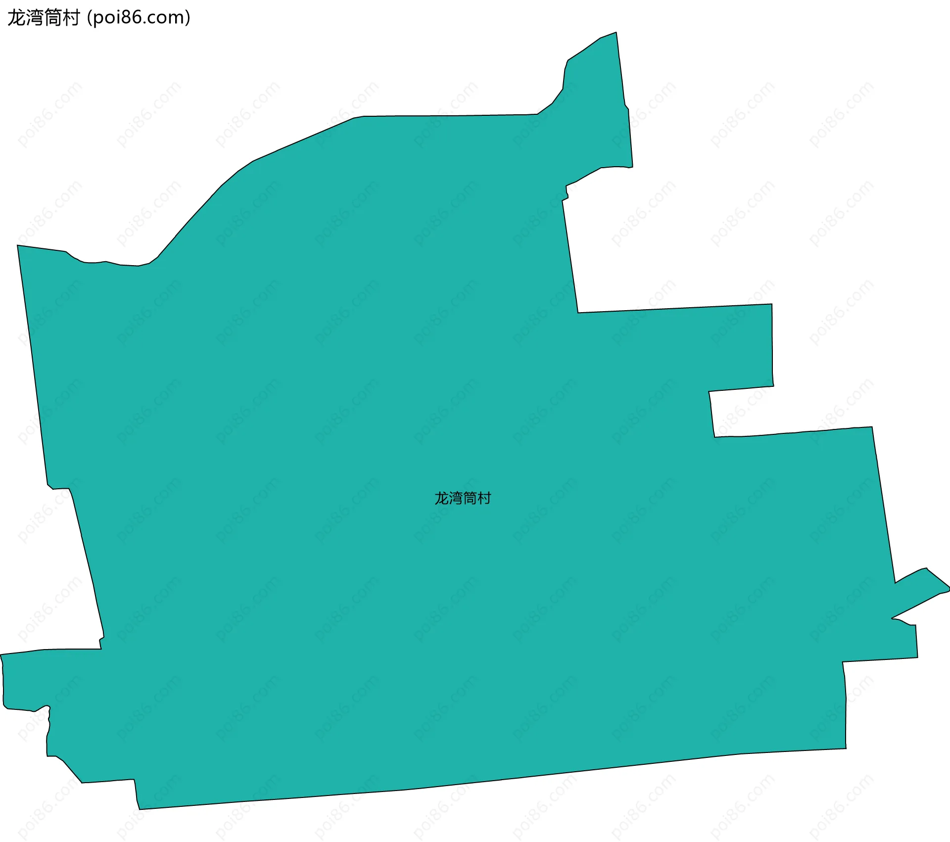 龙湾筒村边界地图
