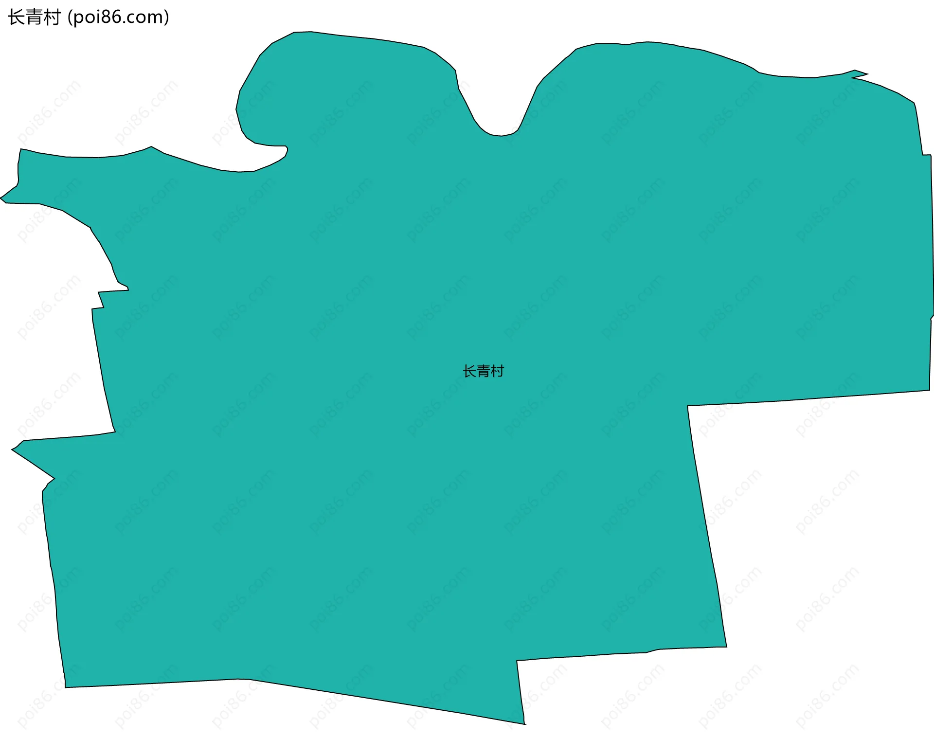 长青村边界地图