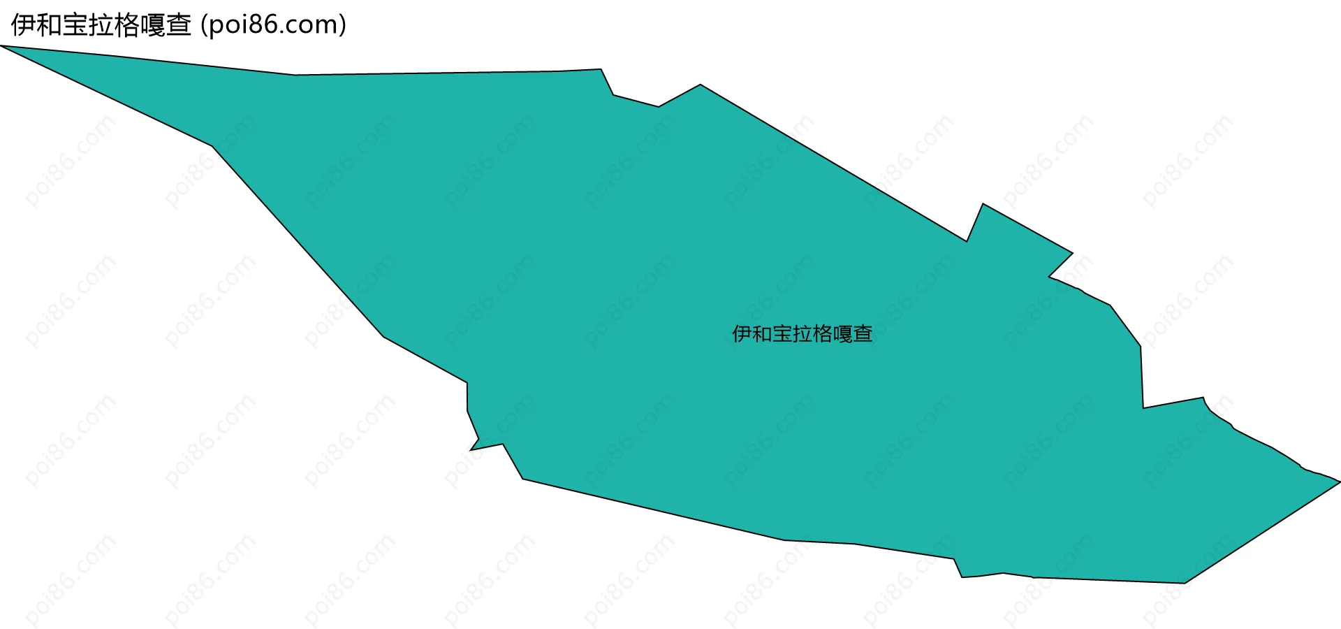 伊和宝拉格嘎查边界地图