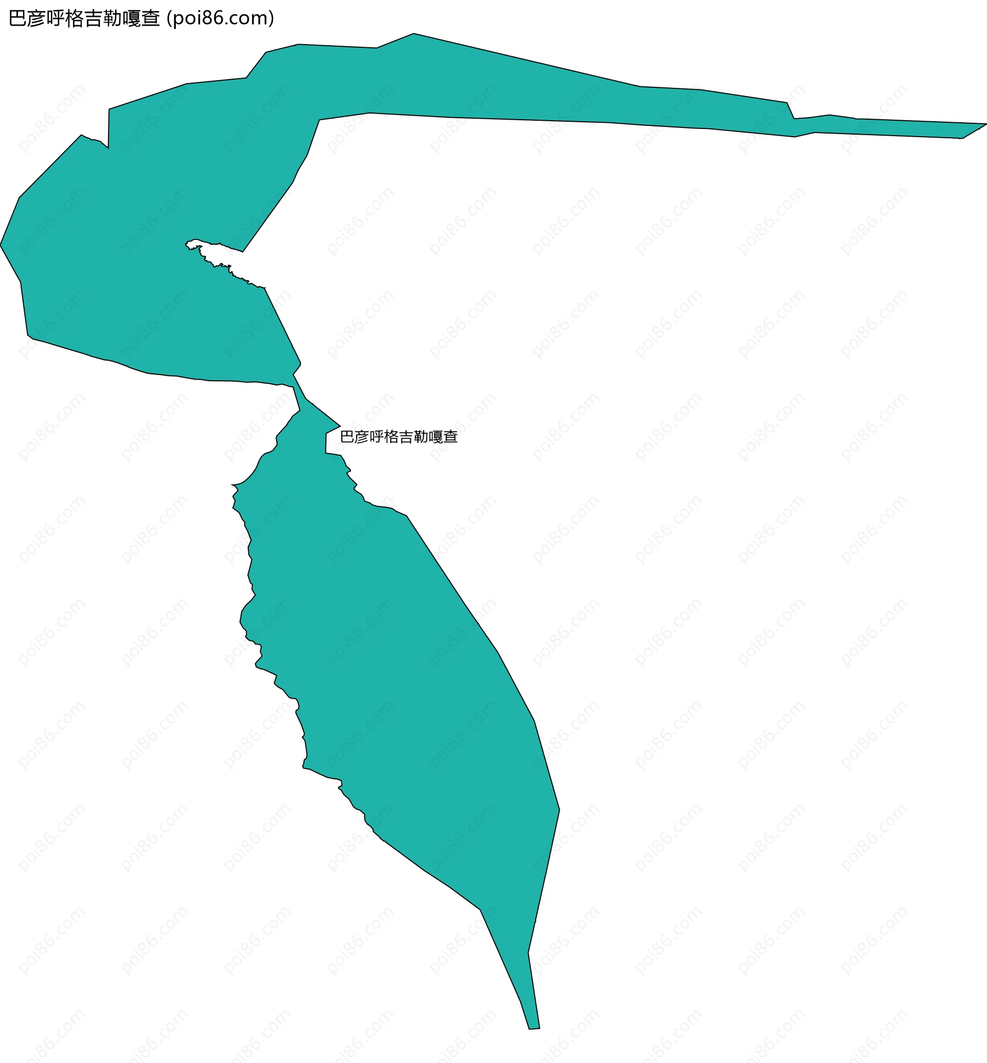 巴彦呼格吉勒嘎查边界地图