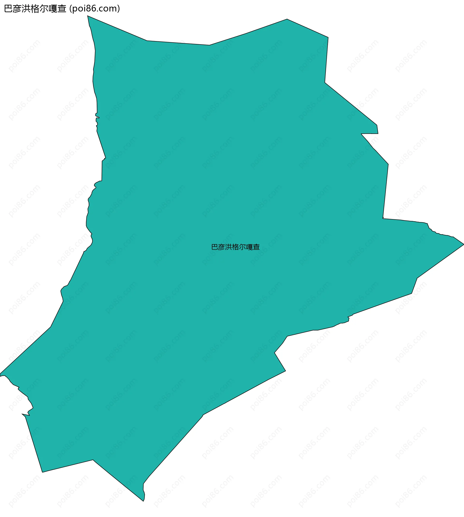 巴彦洪格尔嘎查边界地图