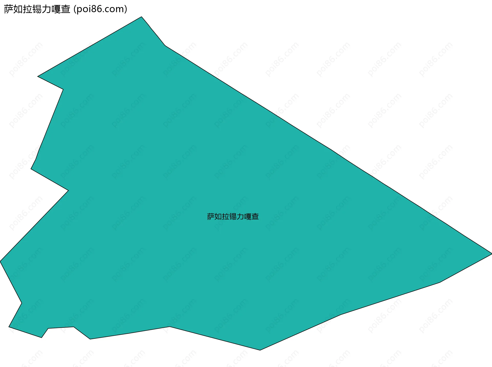 萨如拉锡力嘎查边界地图