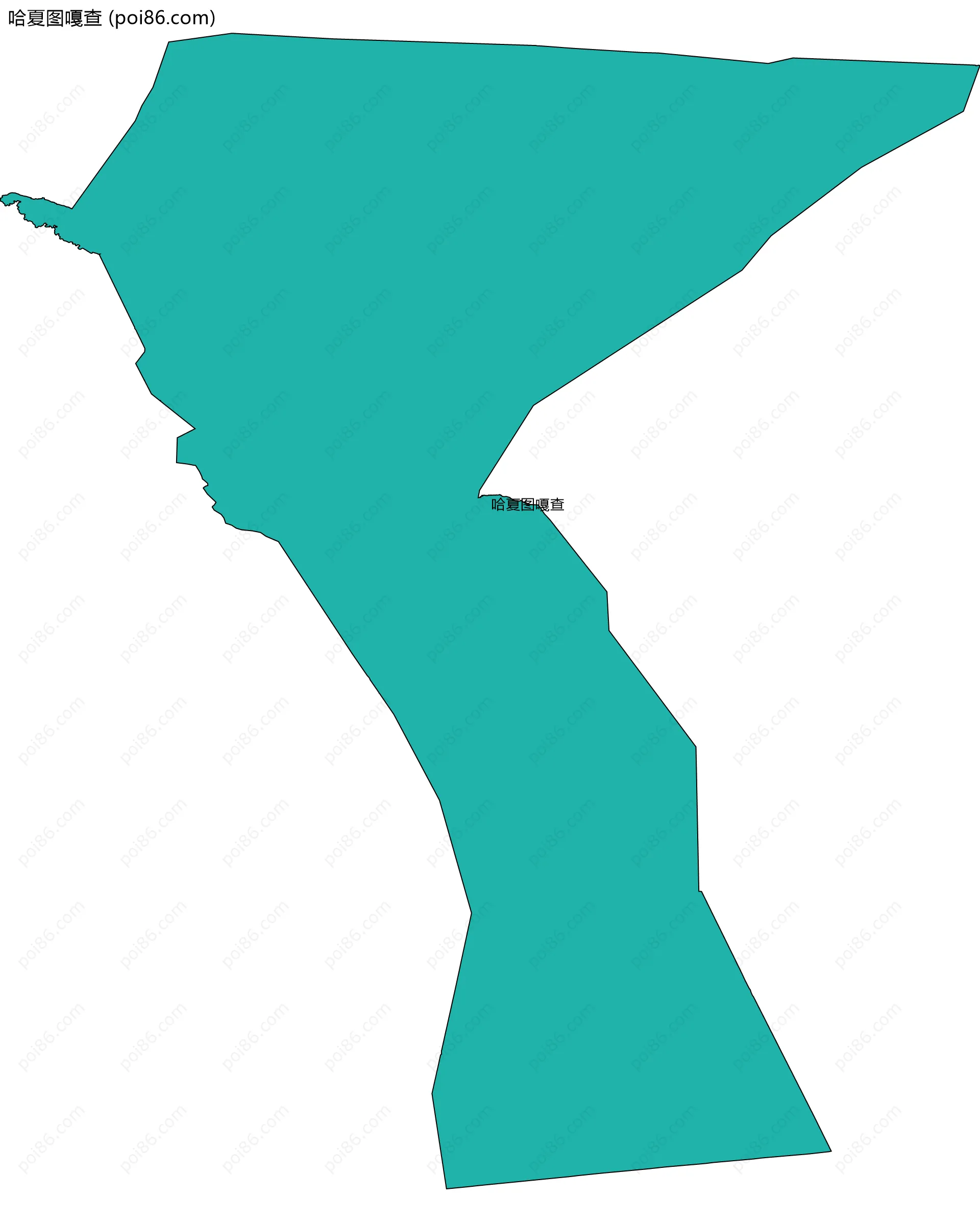 哈夏图嘎查边界地图