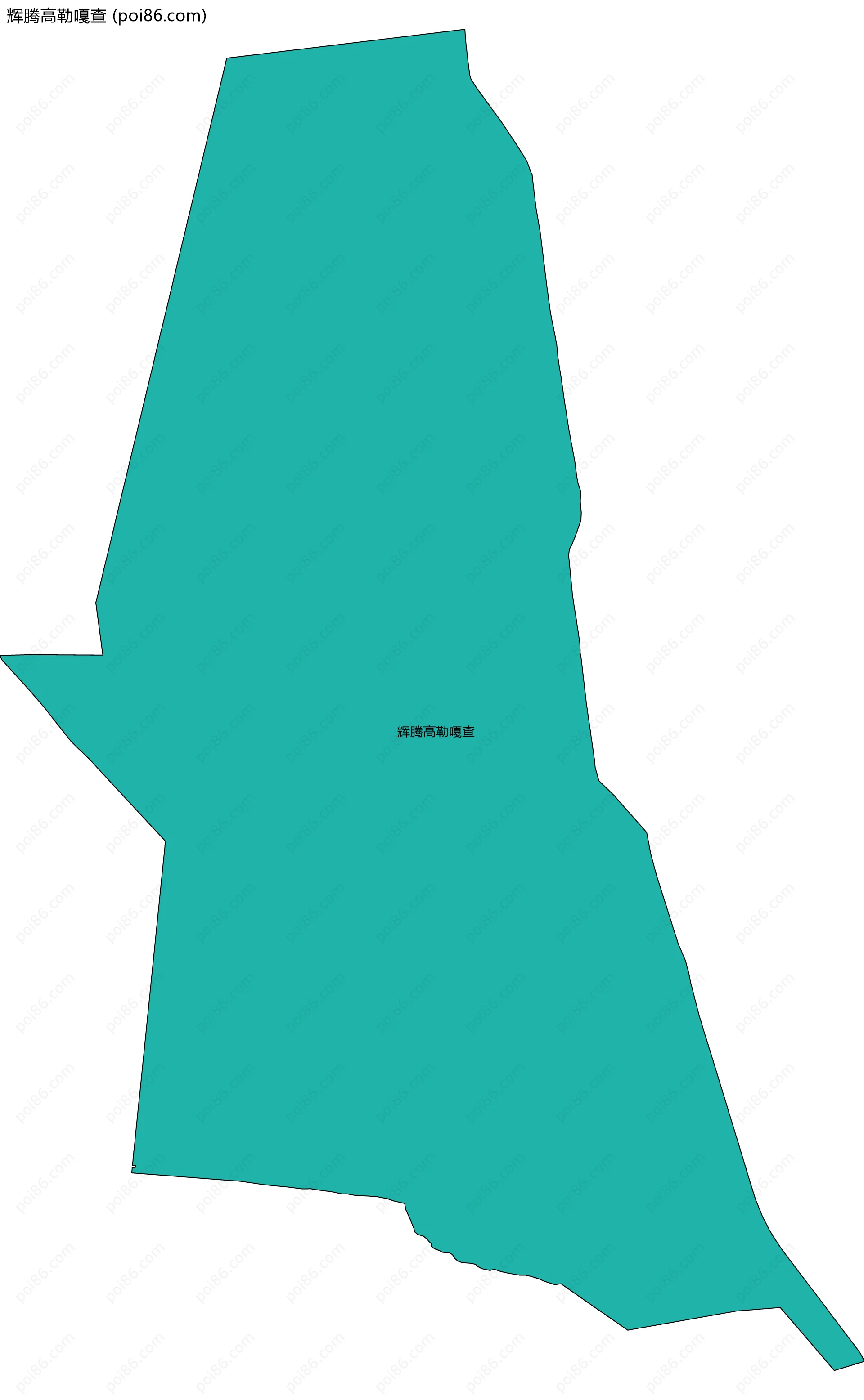 辉腾高勒嘎查边界地图