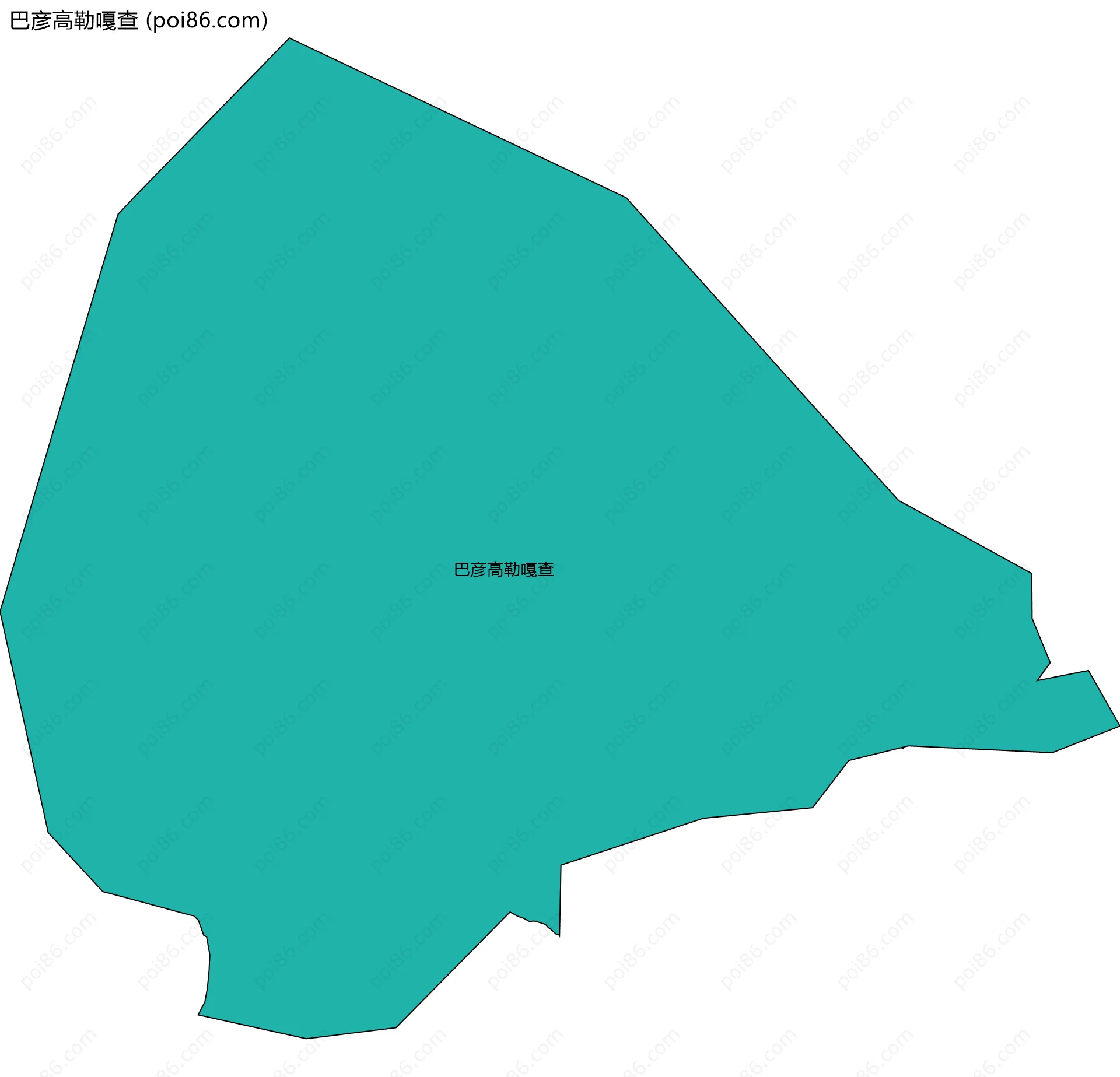 巴彦高勒嘎查边界地图