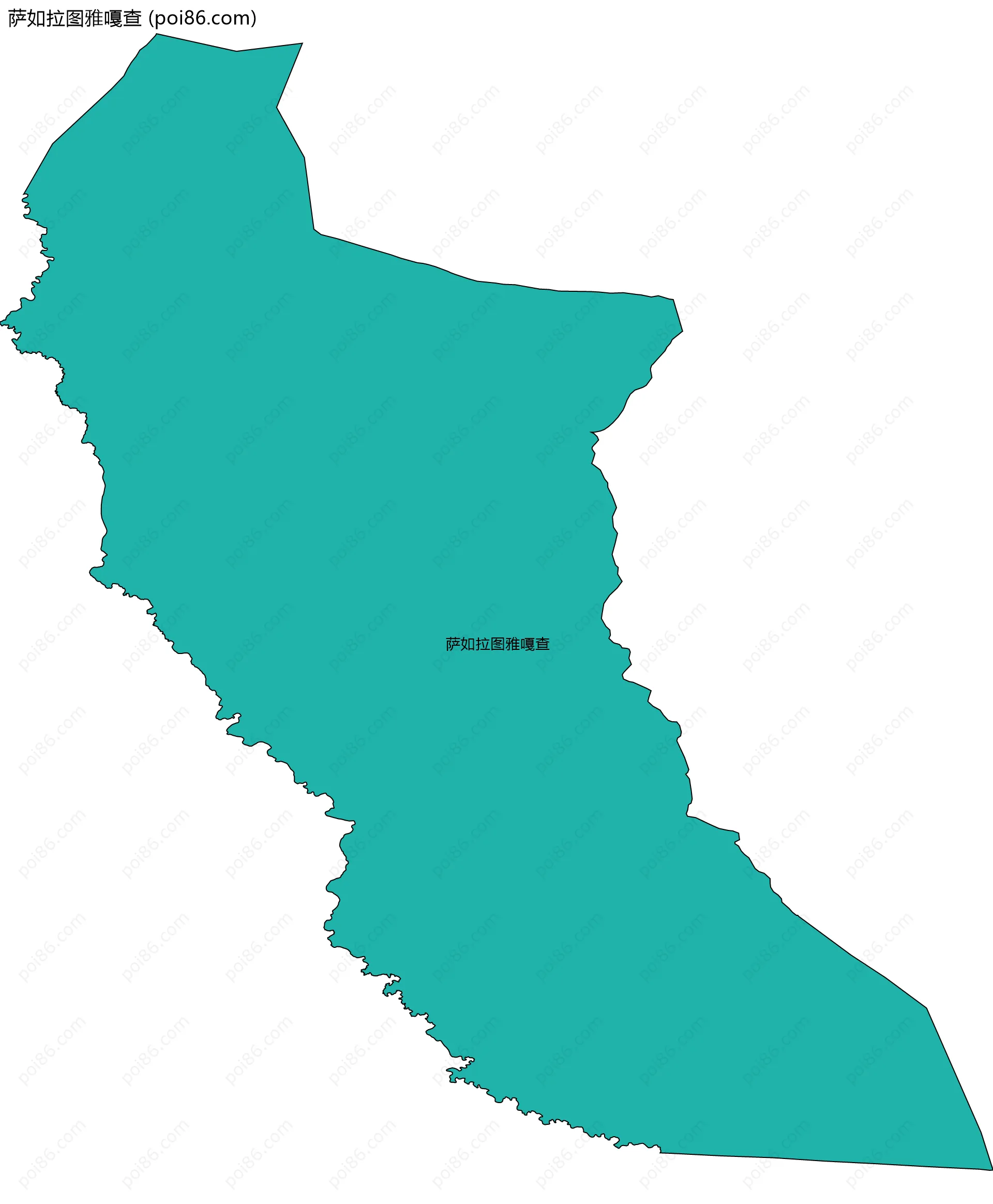 萨如拉图雅嘎查边界地图