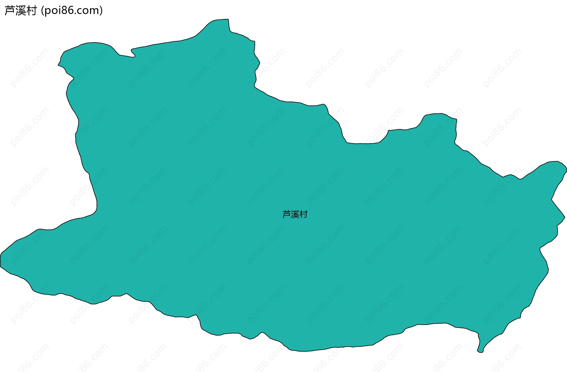 芦溪村边界地图