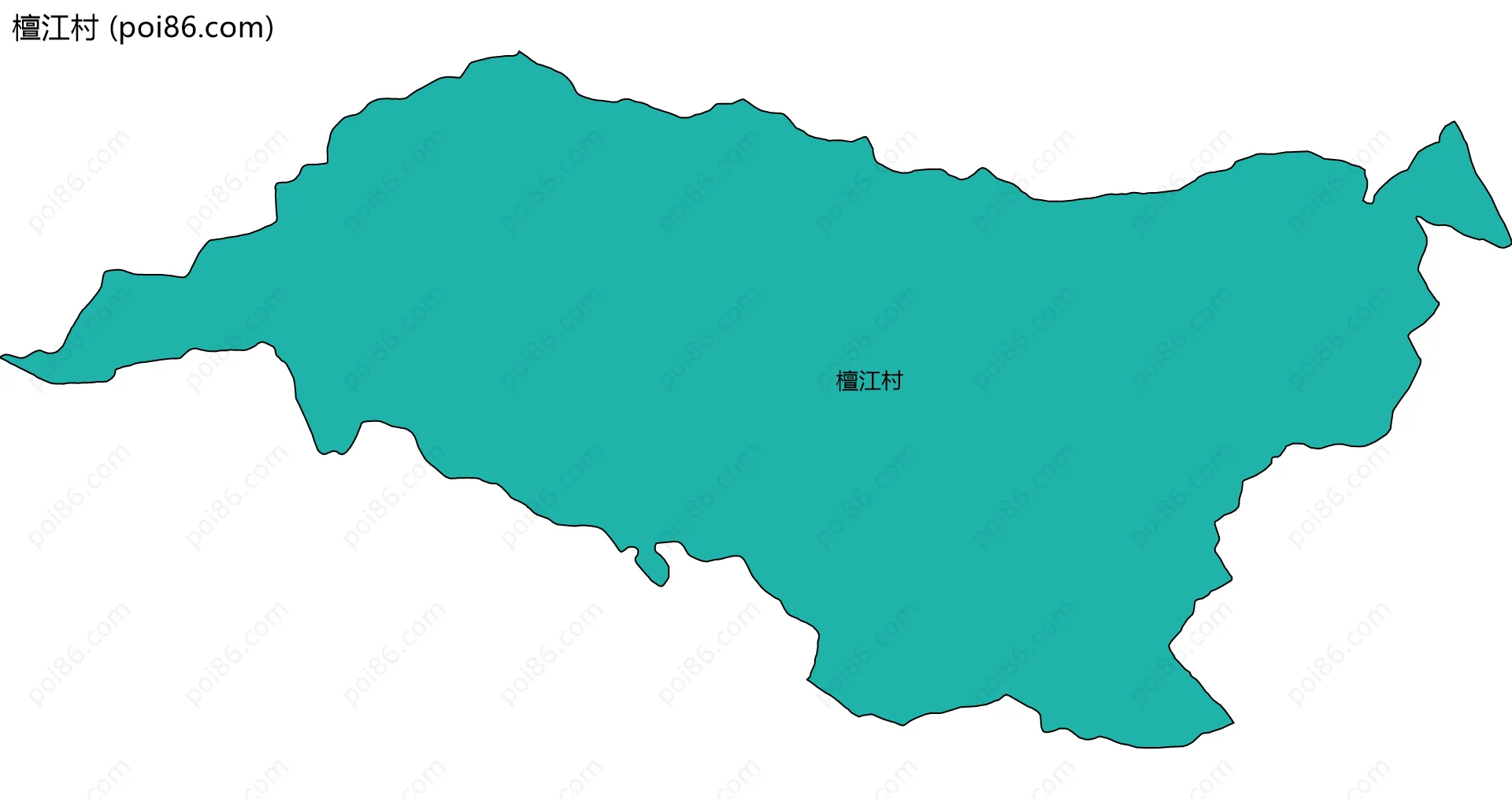 檀江村边界地图