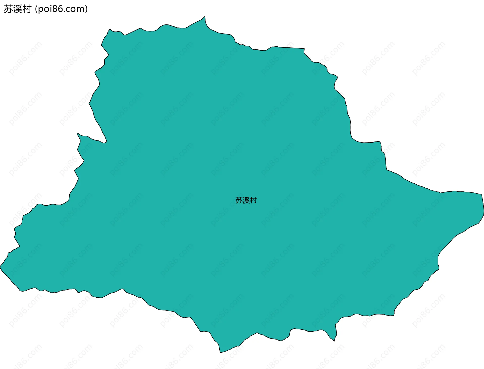 苏溪村边界地图