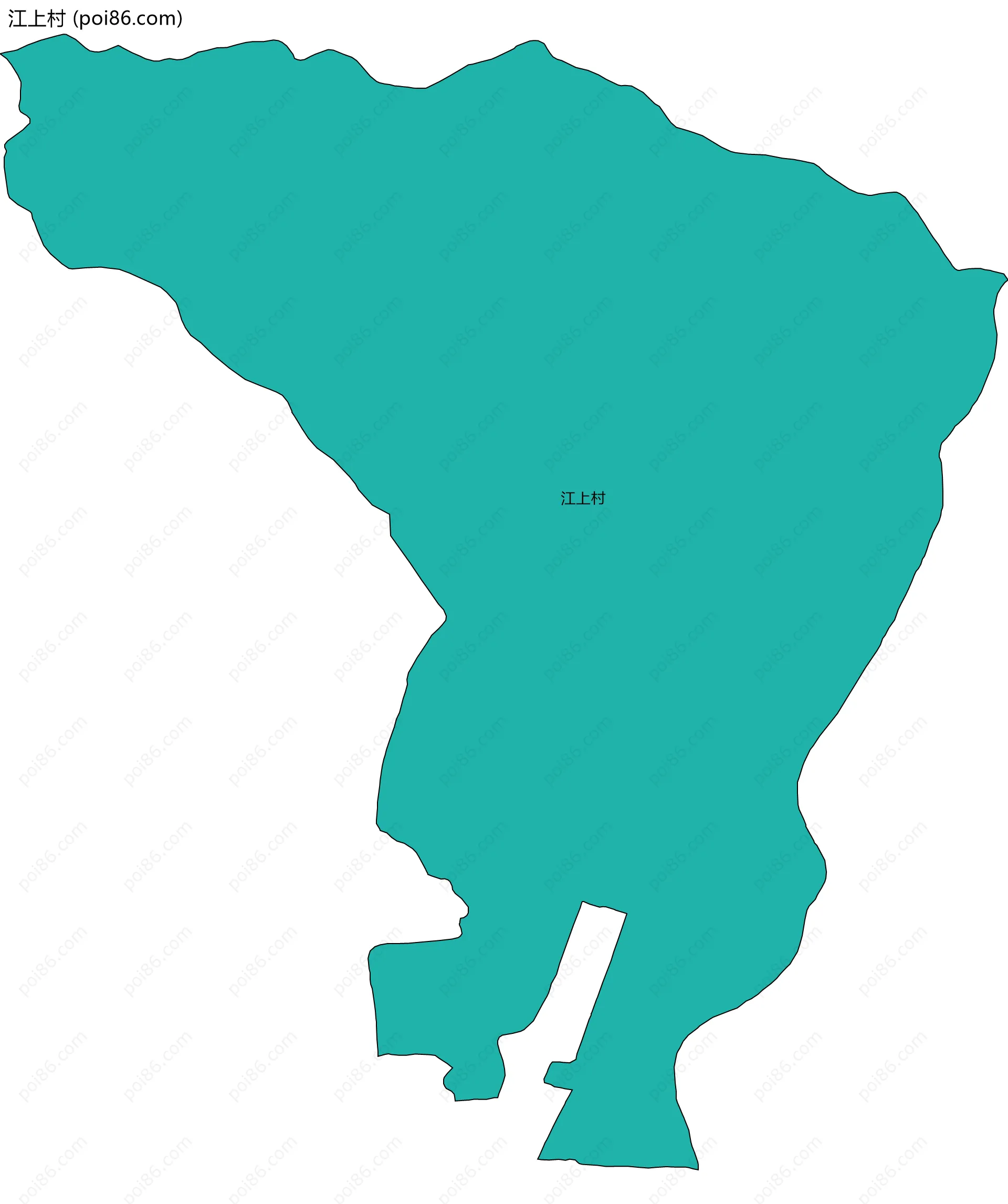 江上村边界地图