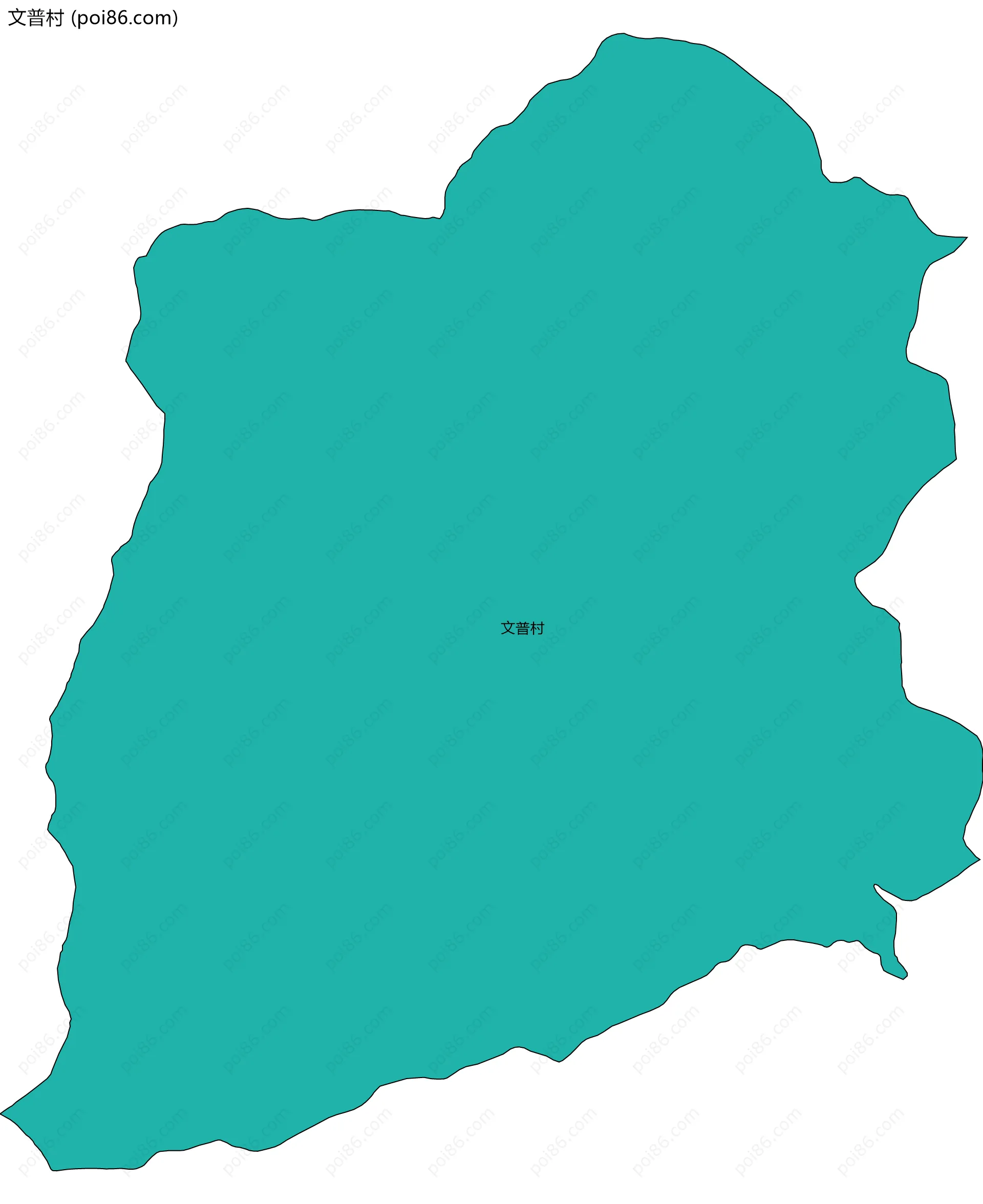 文普村边界地图