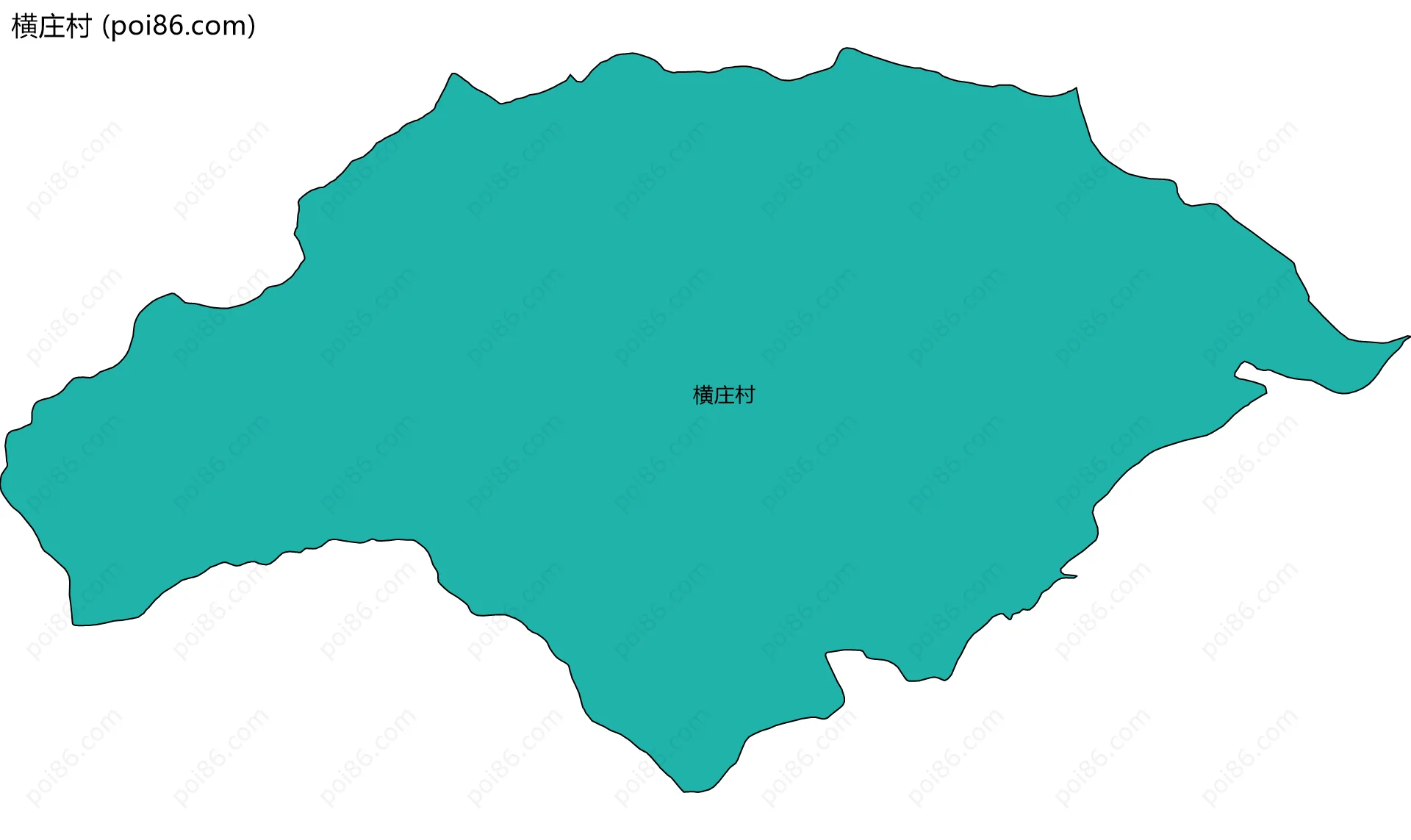 横庄村边界地图