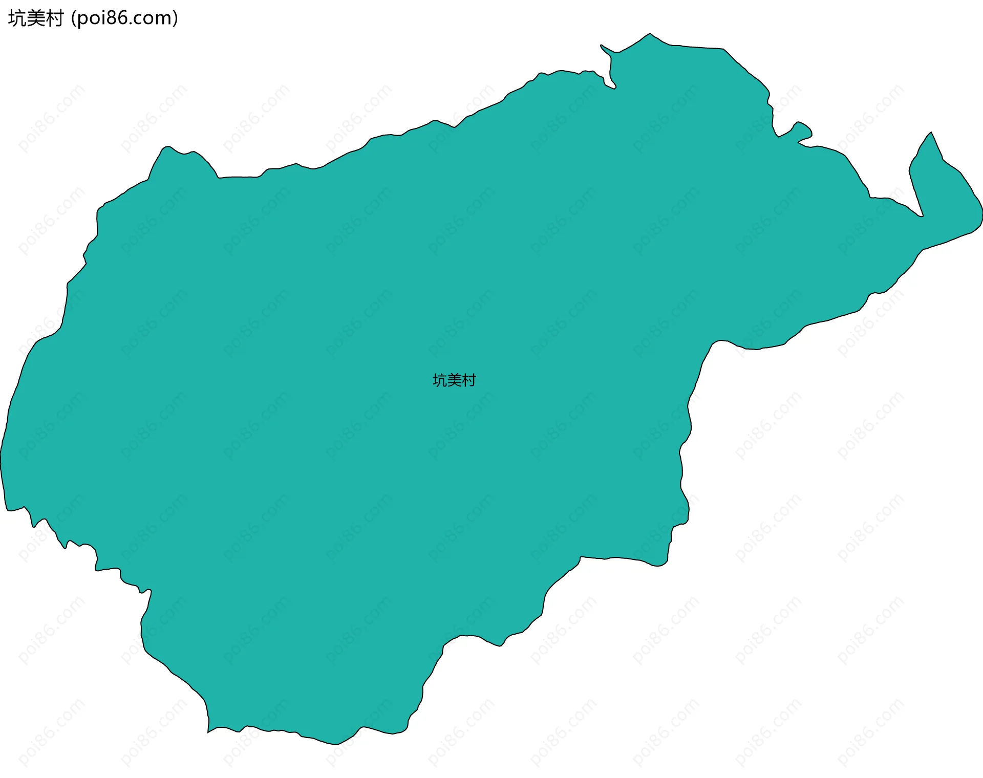 坑美村边界地图