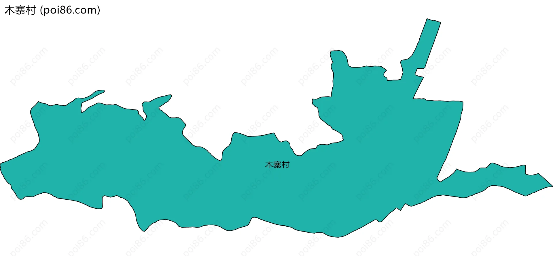 木寨村边界地图