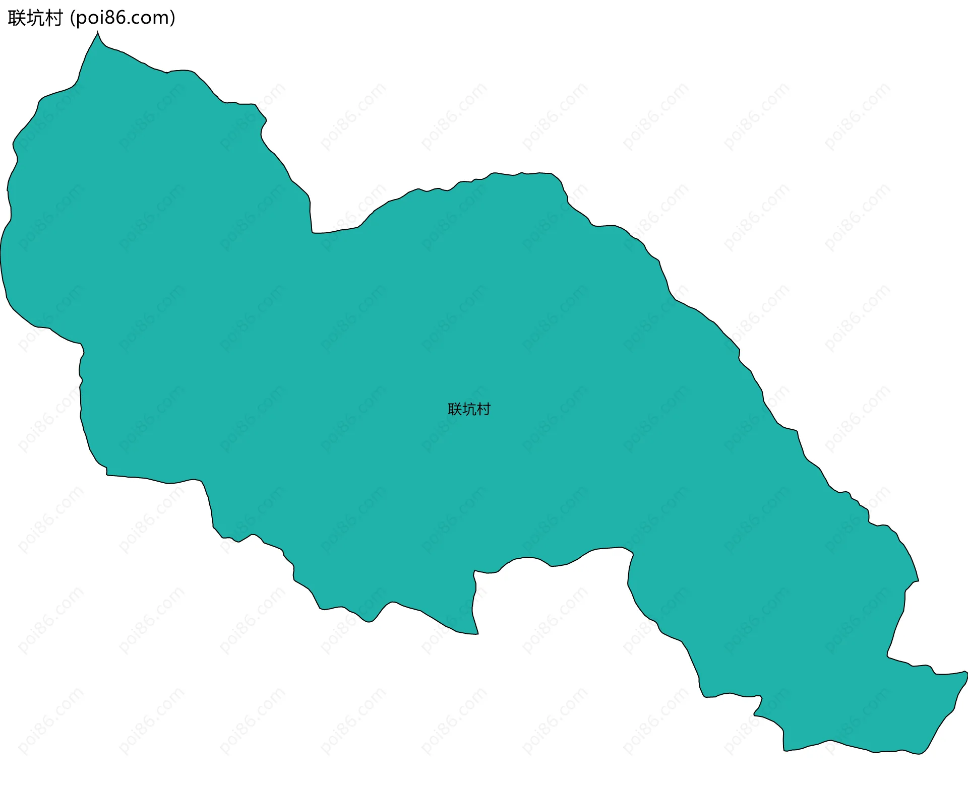 联坑村边界地图
