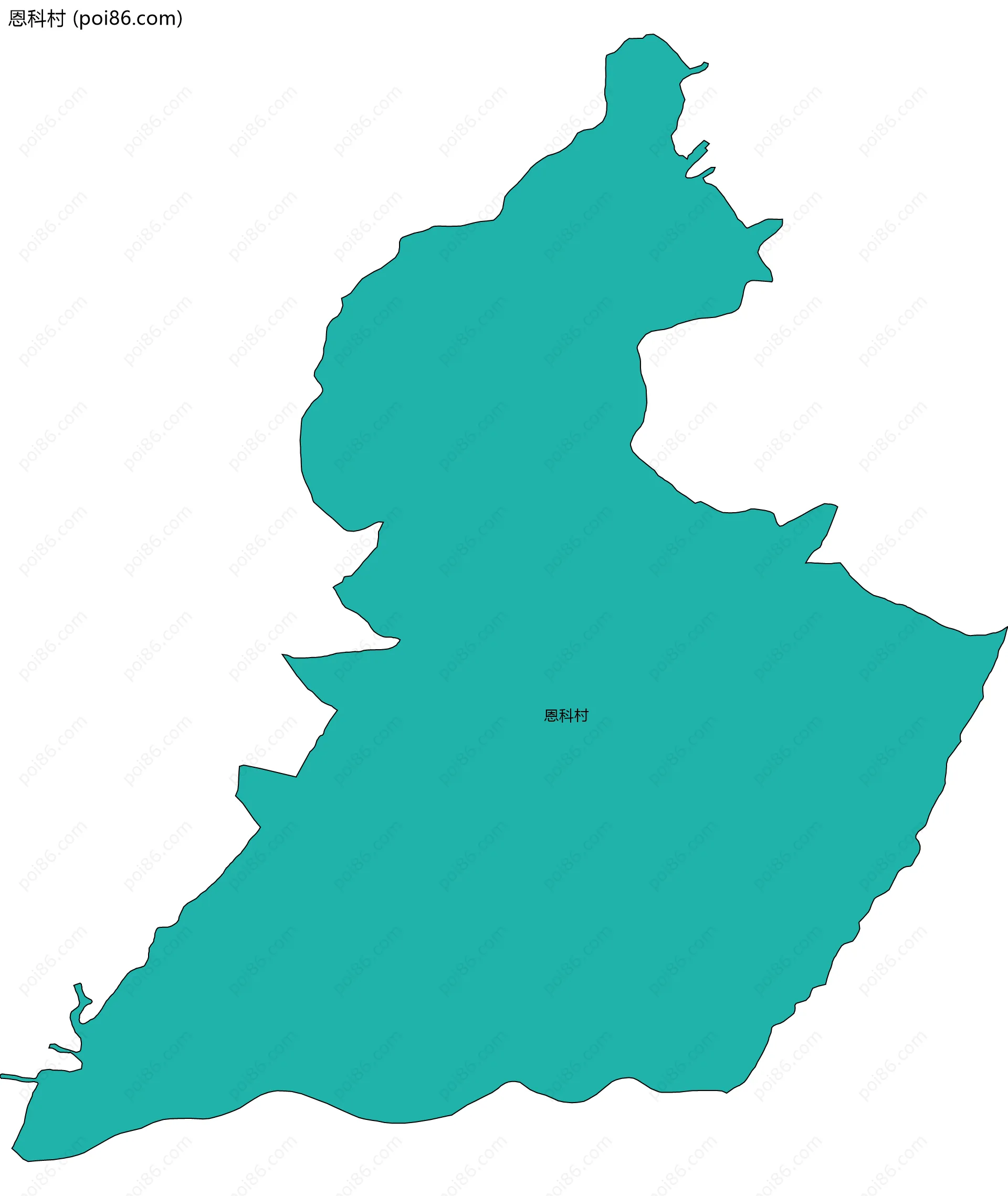 恩科村边界地图