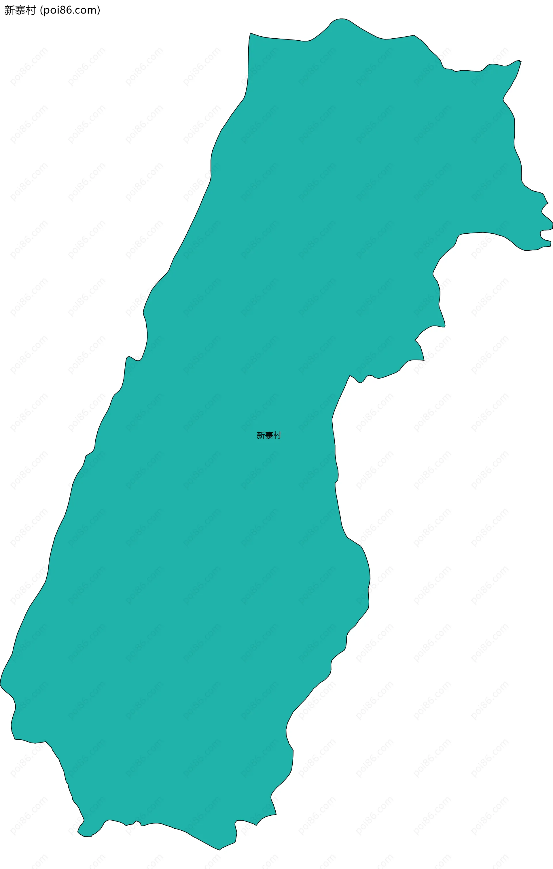 新寨村边界地图